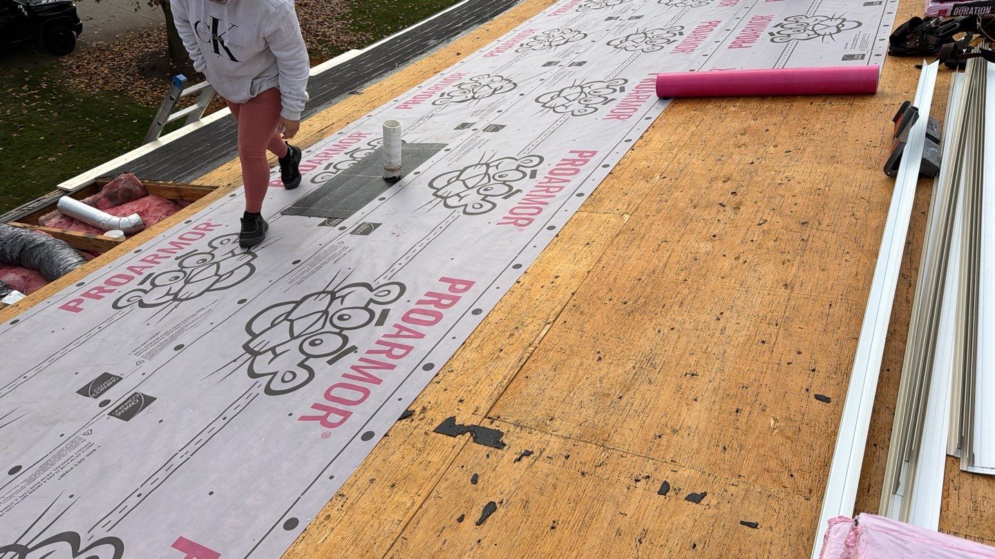 Roof Replacement using Owens Corning Teak by 180 Contractors