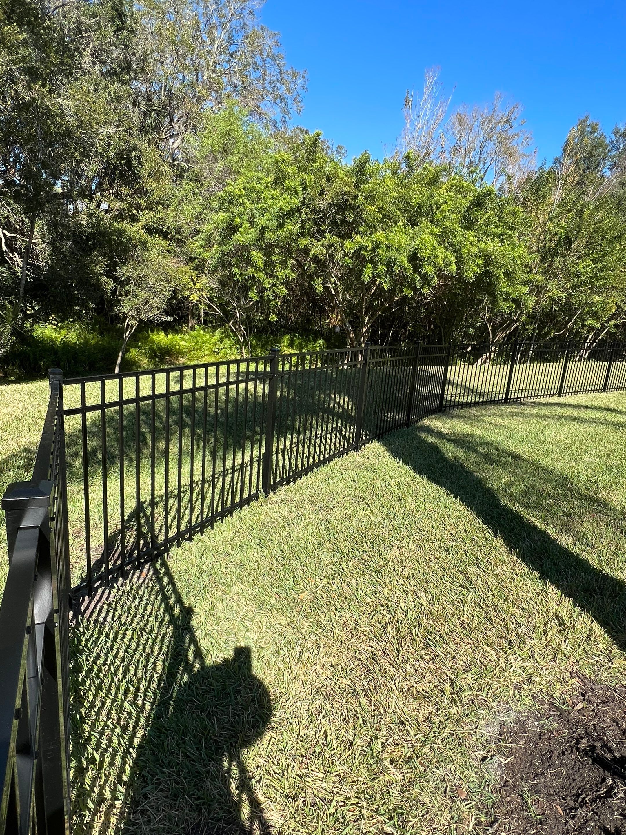 Bradenton, FL  4ft. Tall 3-rail Black Aluminum Fence  by Asap fence and gates, LLC