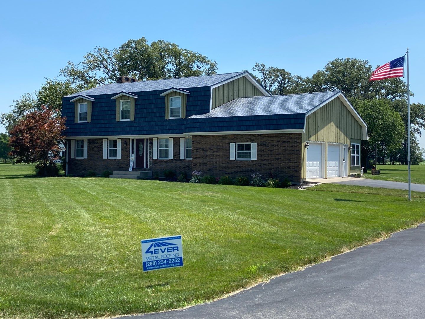 EDCO Slate Style Metal Shingle Roof in Van Wert, Ohio by 4Ever Metal Roofing