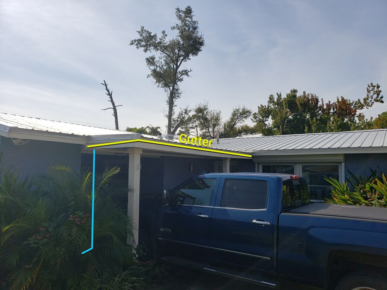 Gutter Installation using K-Style Seamless Gutters and Soffit and Fascia Replacement by Gutter Professors