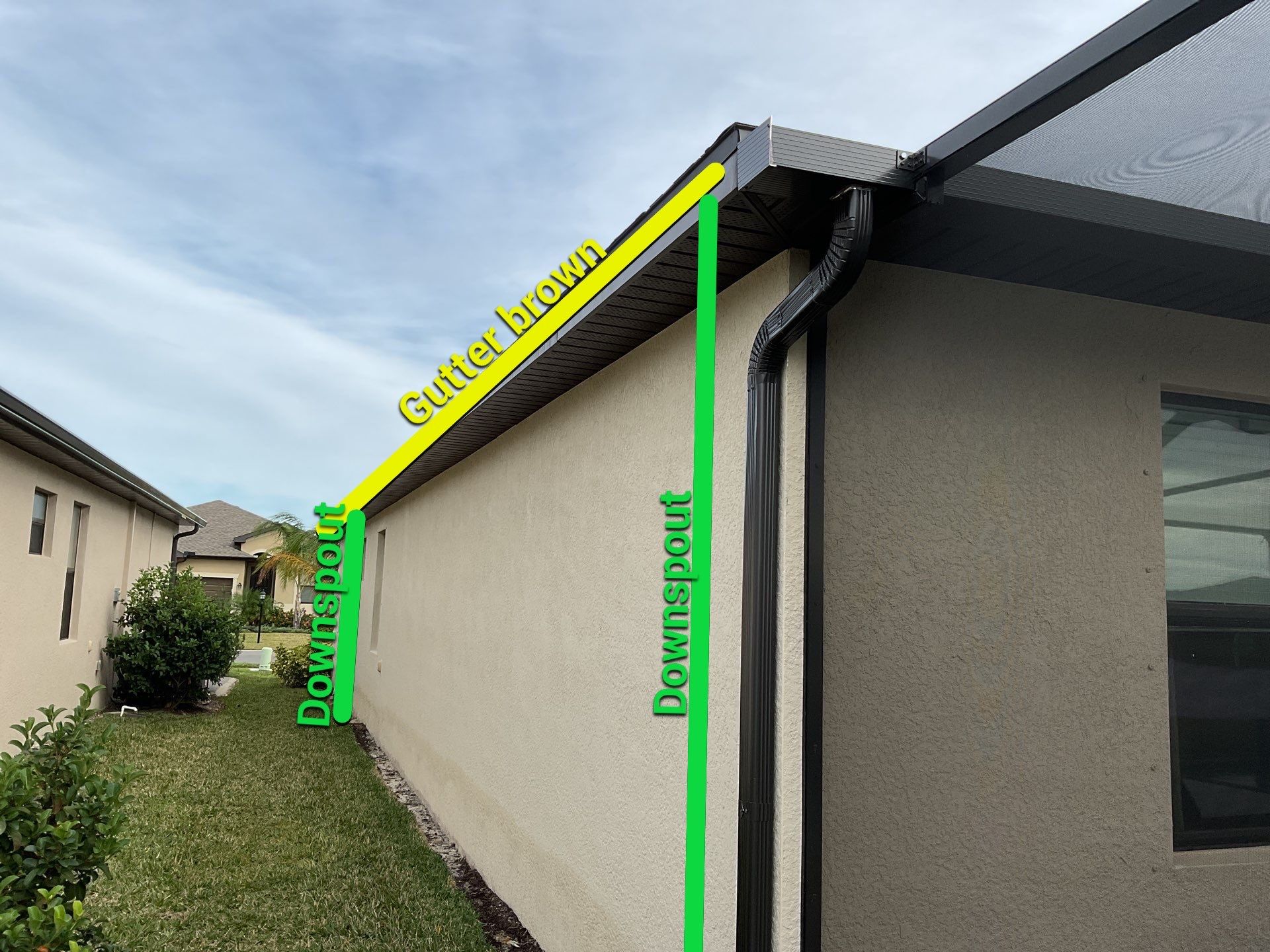 Gutter Brown Installation in Fort Myers FL by Gutter Professors