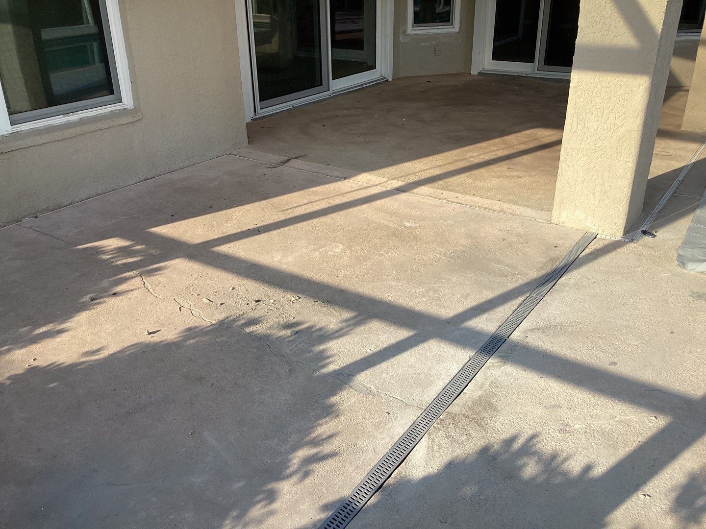 Patio using Pebble Beach by Amvet concrete coatings llc