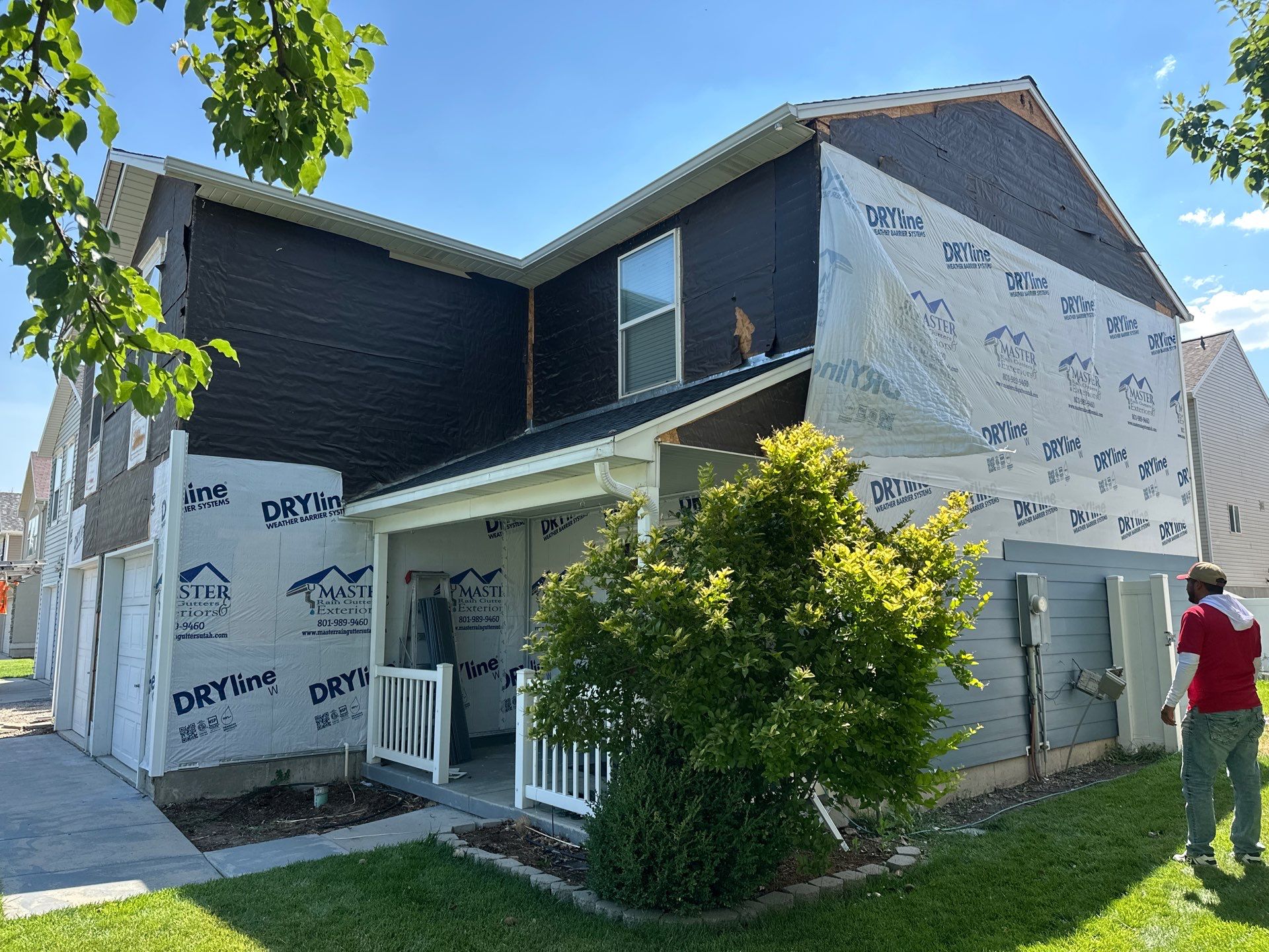 Project in Saratoga Springs by Master Rain Gutters.