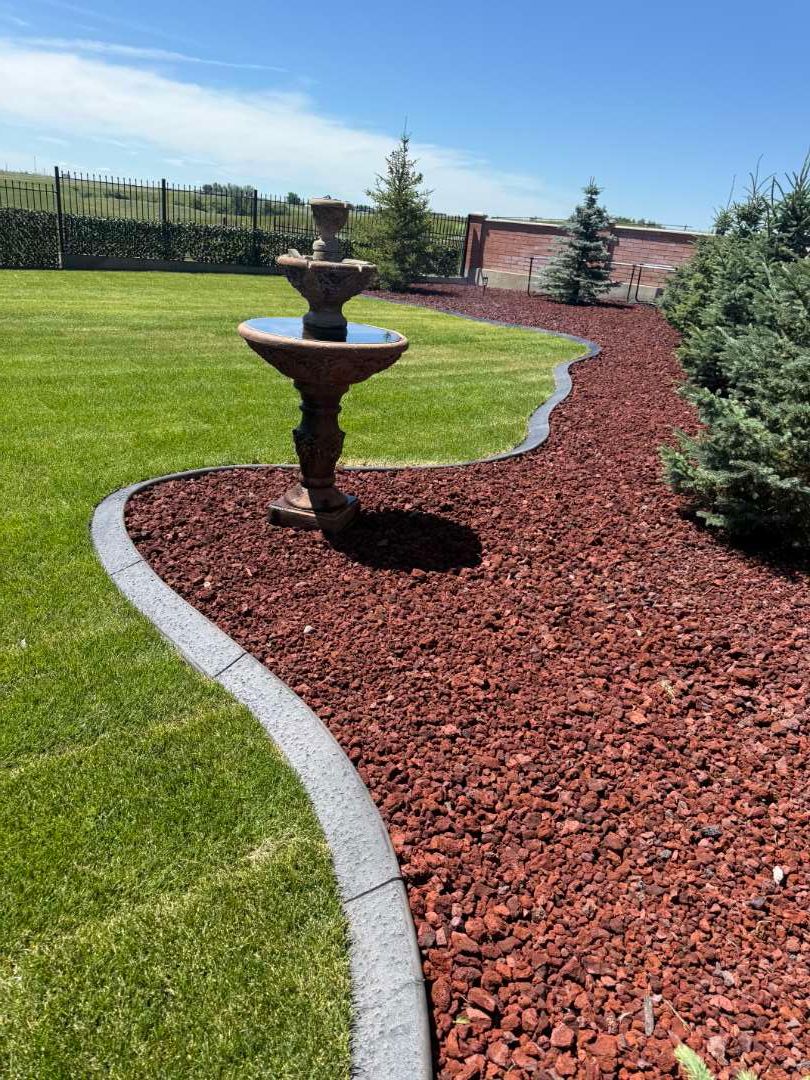 Custom Decorative Concrete Curbing Installation in Desert Blume by Pump it Up Concrete Jacking