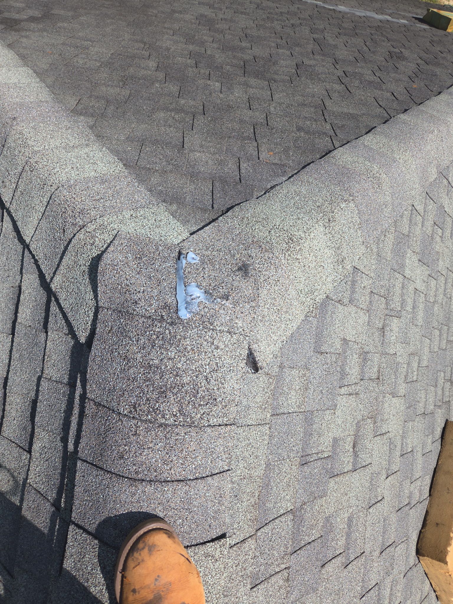 Crazy Wind Damage Repair on a Steep Roof by REPS OF TEXAS