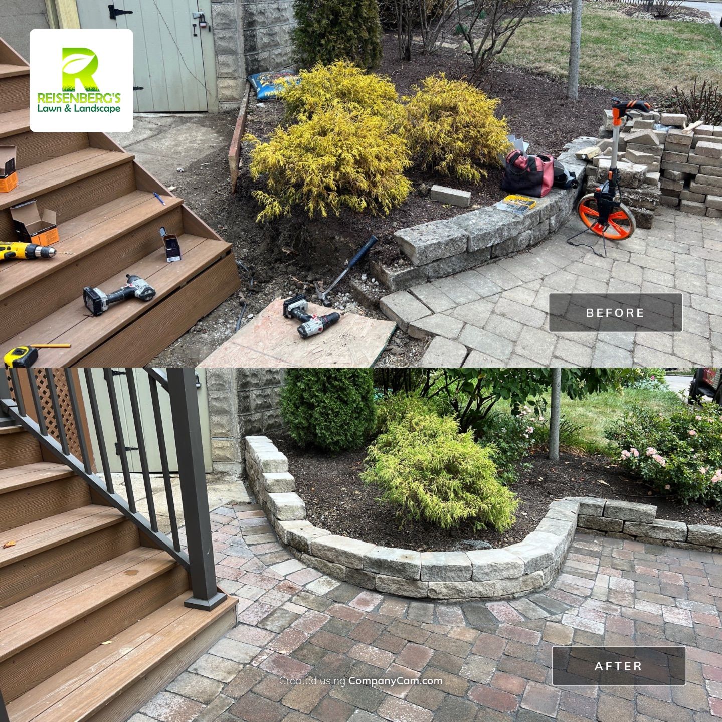 Paver Patio & Dry Stack Wall Expansion by Reisenberg’s Lawn & Landscape, LLC