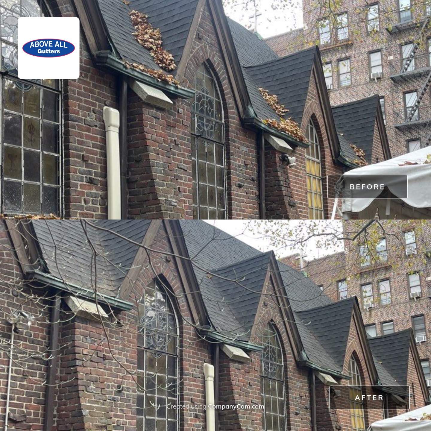 All Saints Episcopal Church, Astoria Queens New York by Above All Gutters 