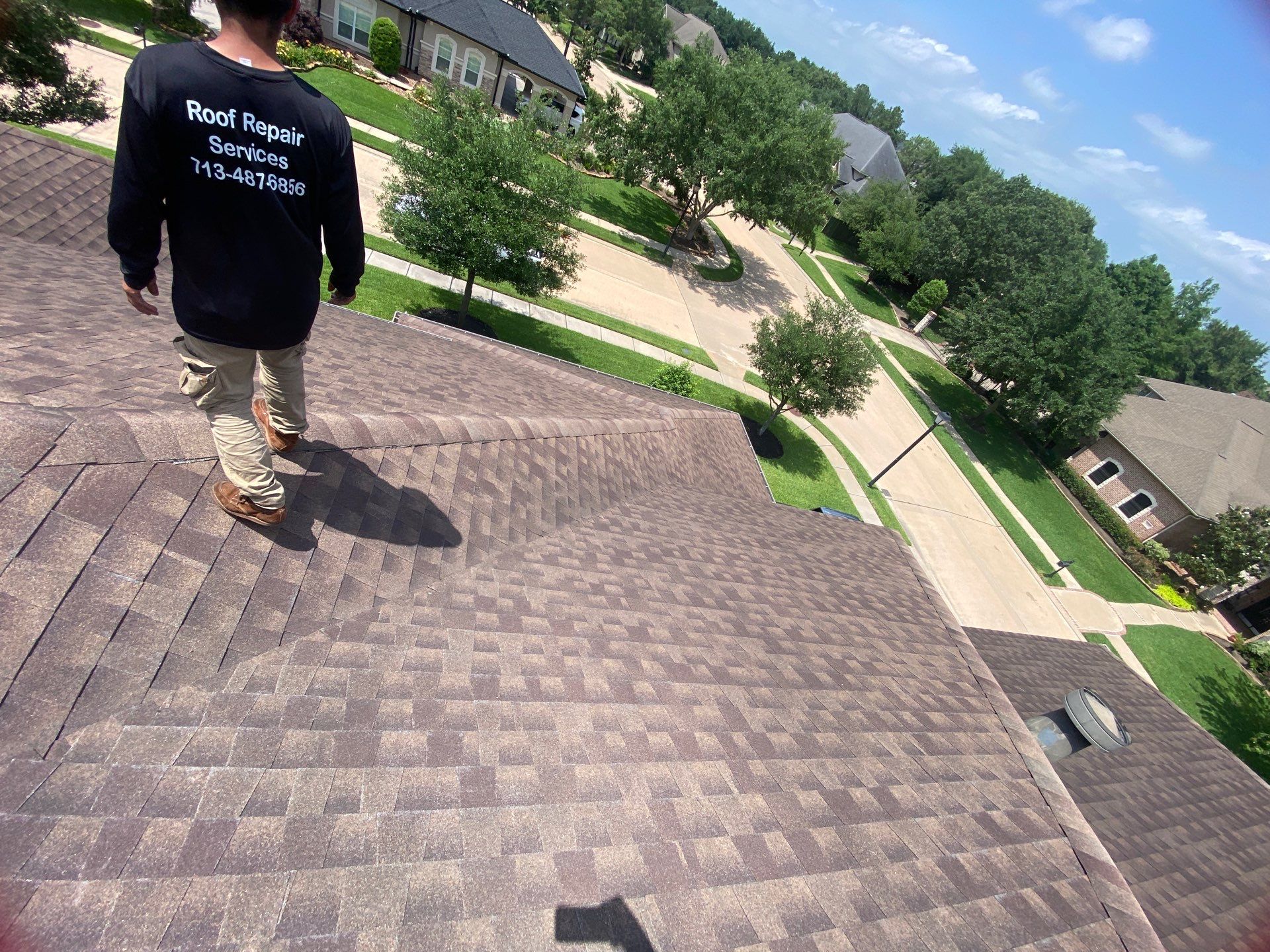 Hail Damage using Owen's Corning Duration (Lifetime) Shingles by Roof Repair Company