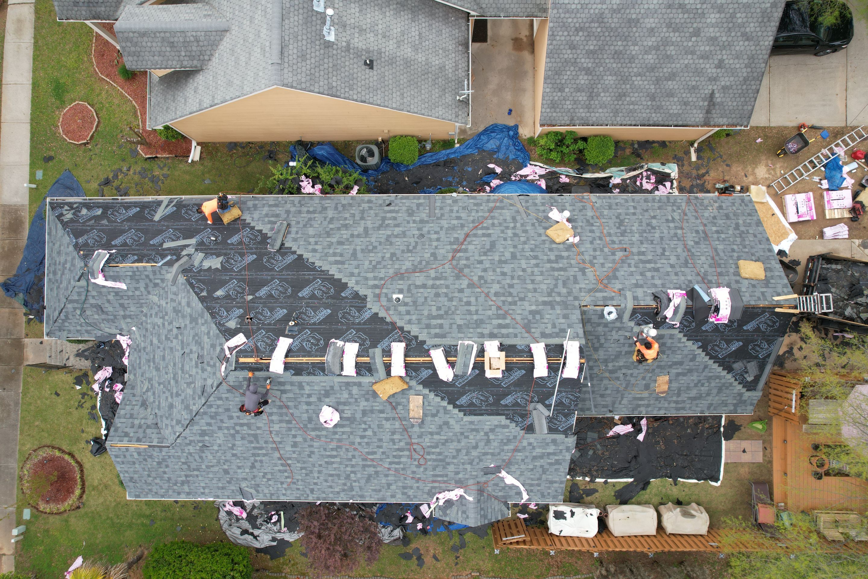 Residential Roofing Installation using Owens Corning by Inspector Roofing and Restoration