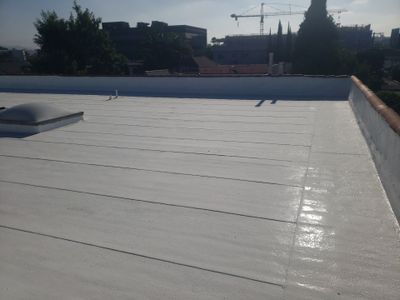 Commercial Roofing Installation using Silicone Coating