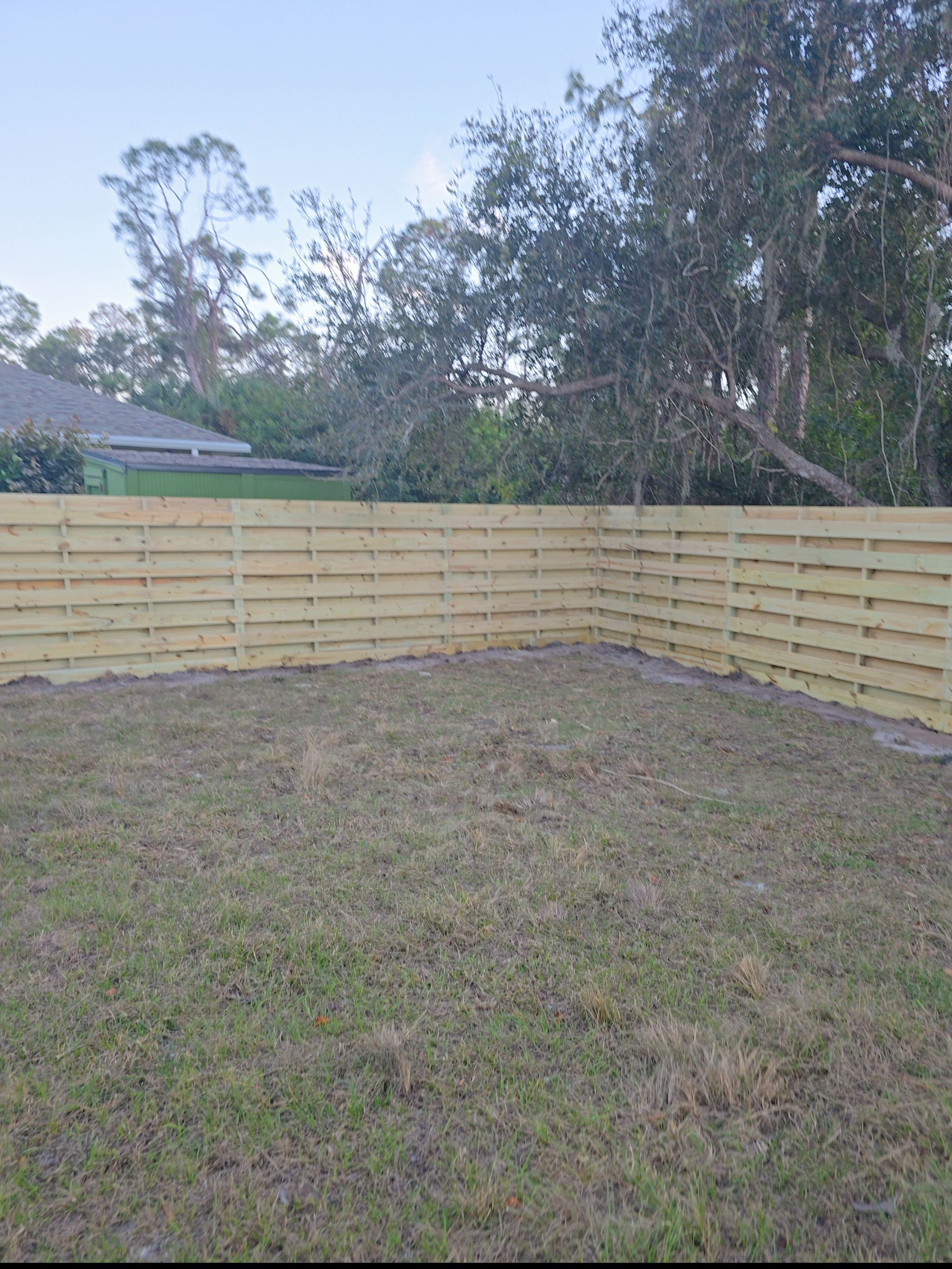 Horizontal Wood Shadowbox in North Port by True Fence LLC