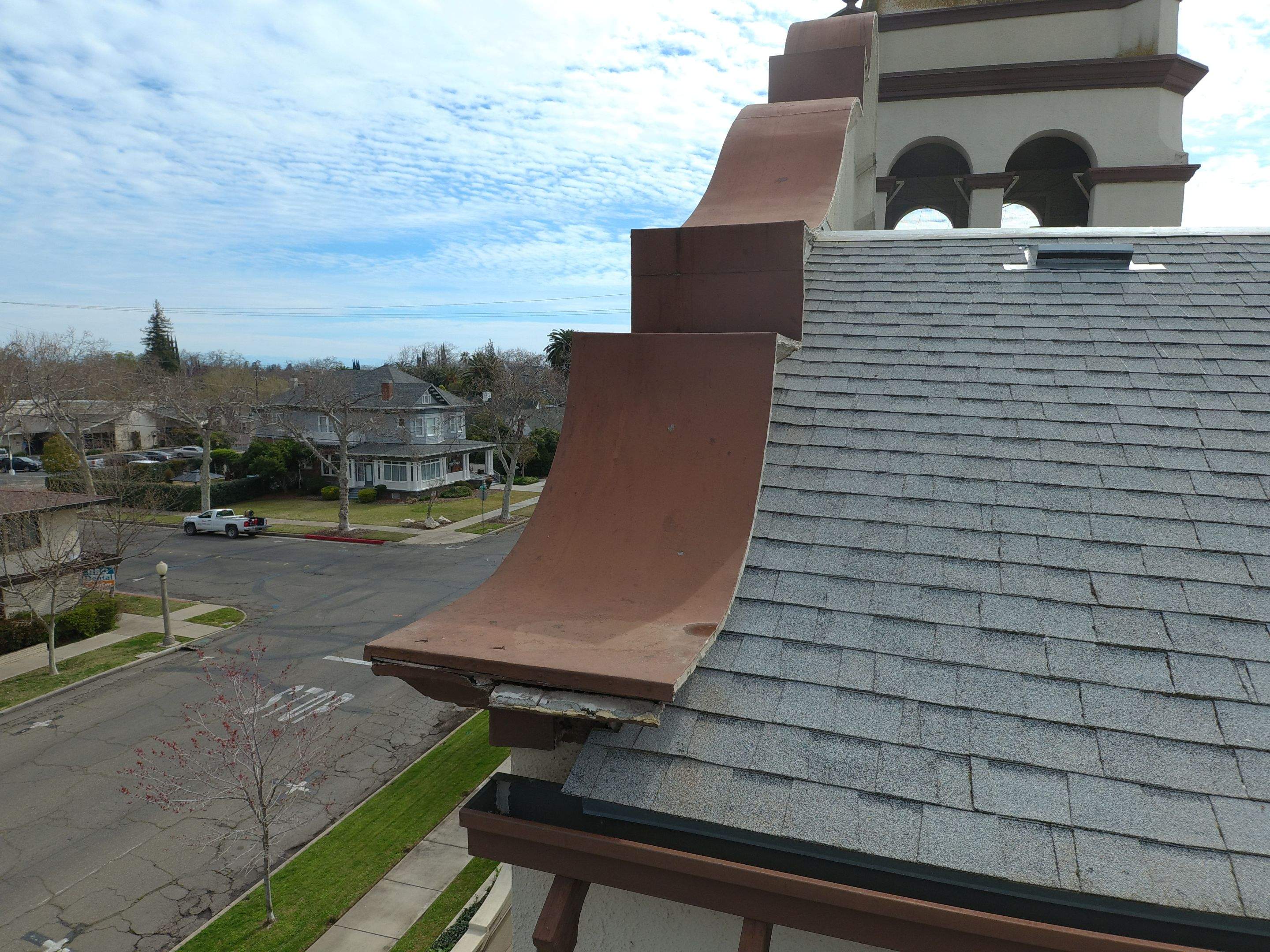  Presbyterian Church repairs to entrance architecture by Straight Edge Roofing Inc