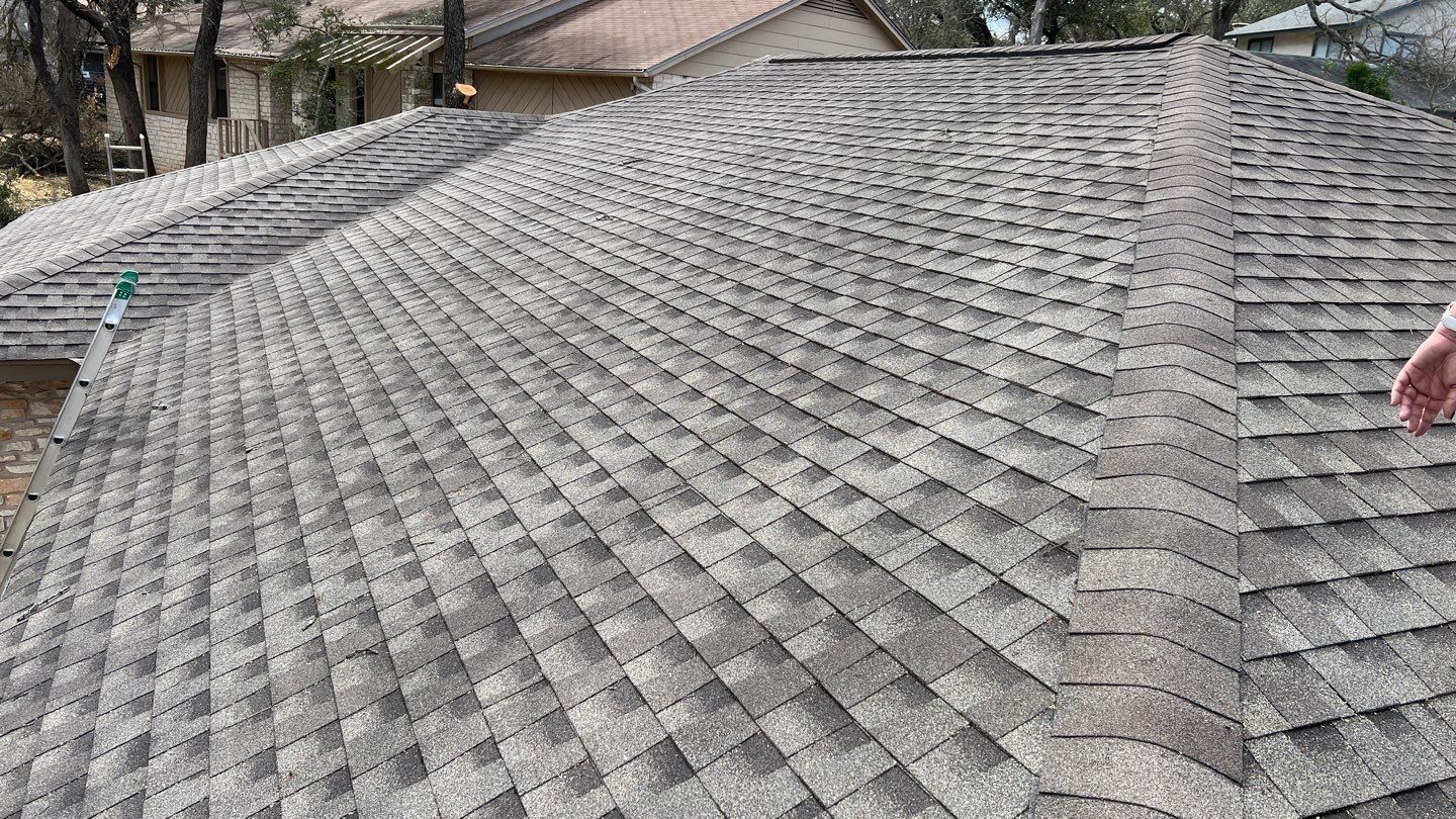 Winter storm 2023 with tree damage by Oakwood Roofing and Construction, LLC