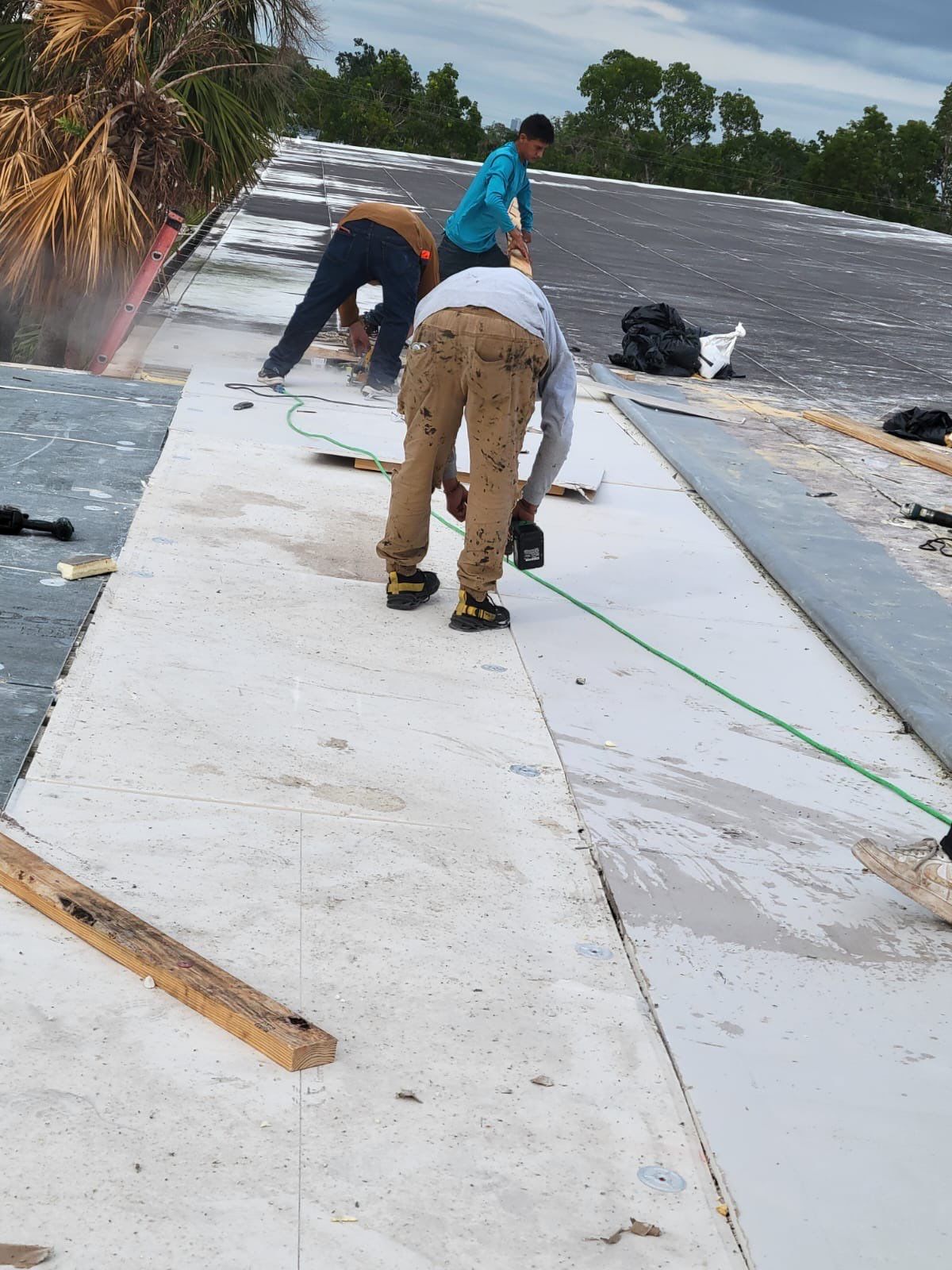 Emergency Repair on School from Storm Damage by Four Peaks Roofing