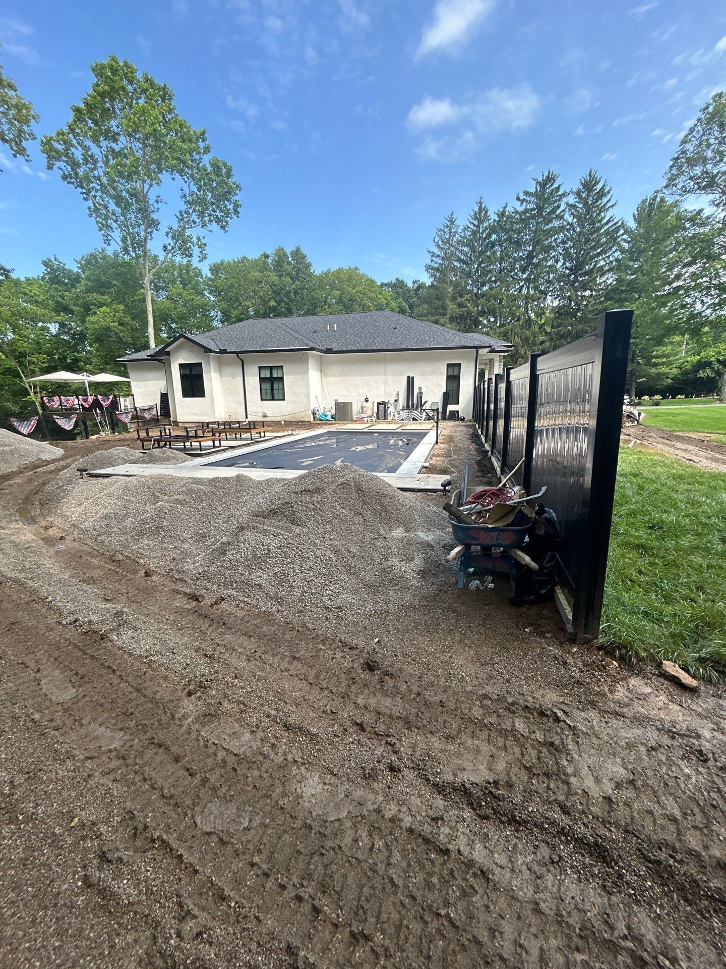 High-End Residential Turf Surrounding Pool in Powell by Southwest Greens Midwest