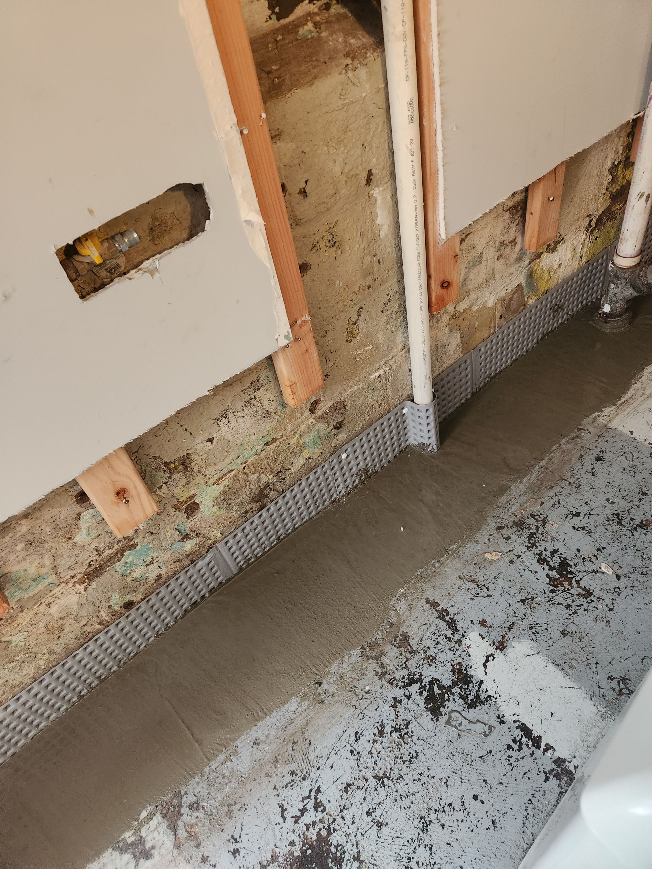 Interior French Drain West Orange NJ by Pure Service Pro, LLC 