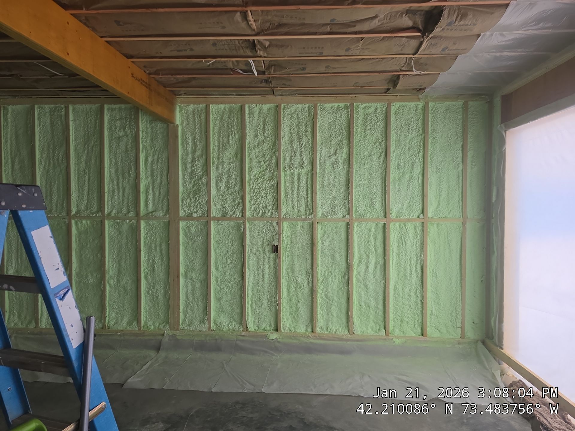Detached Garage using Closed Cell Spray Foam by NYS Foam & Energy
