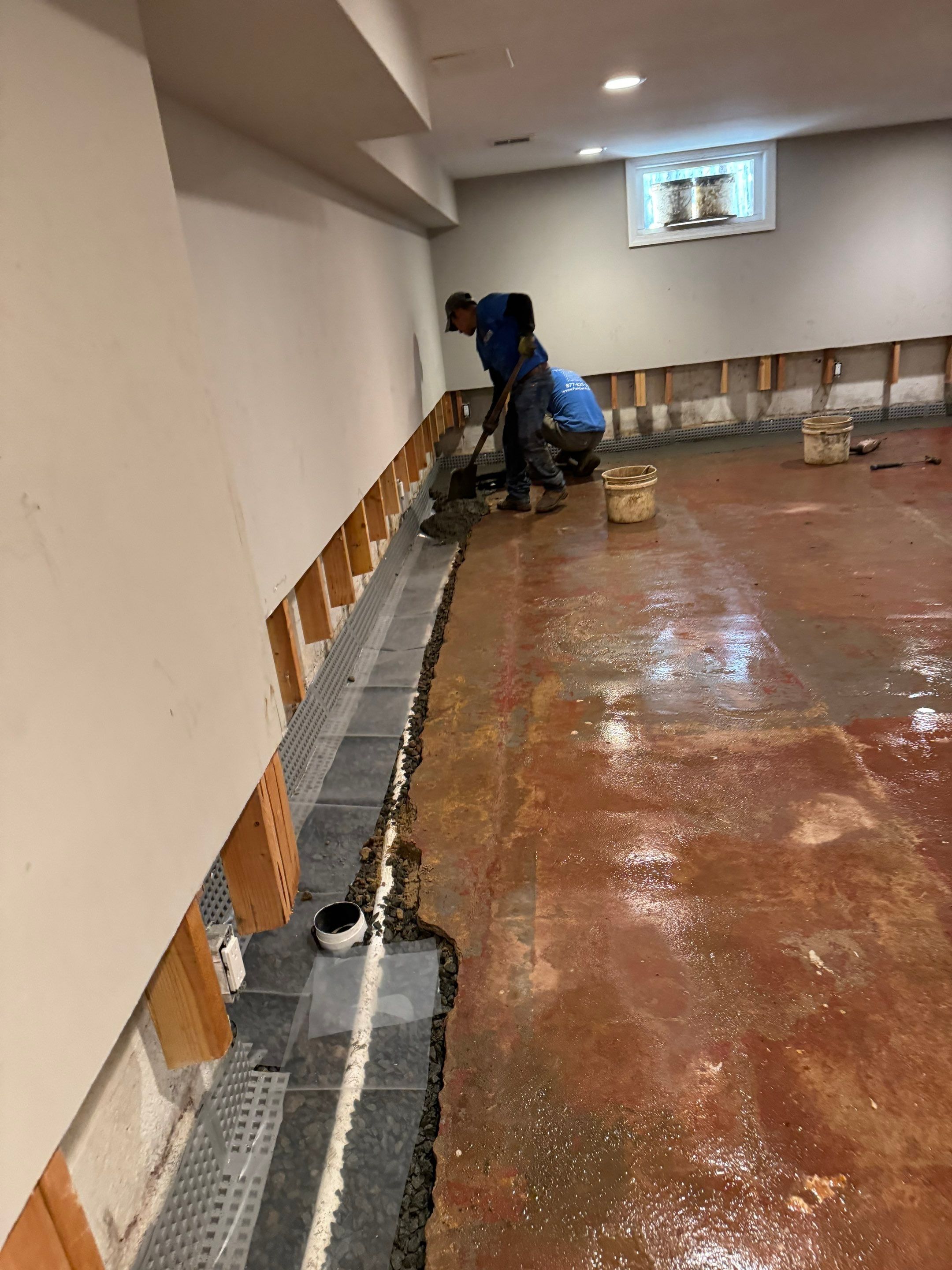 Interior French Drain Livingston NJ by Pure Service Pro, LLC 