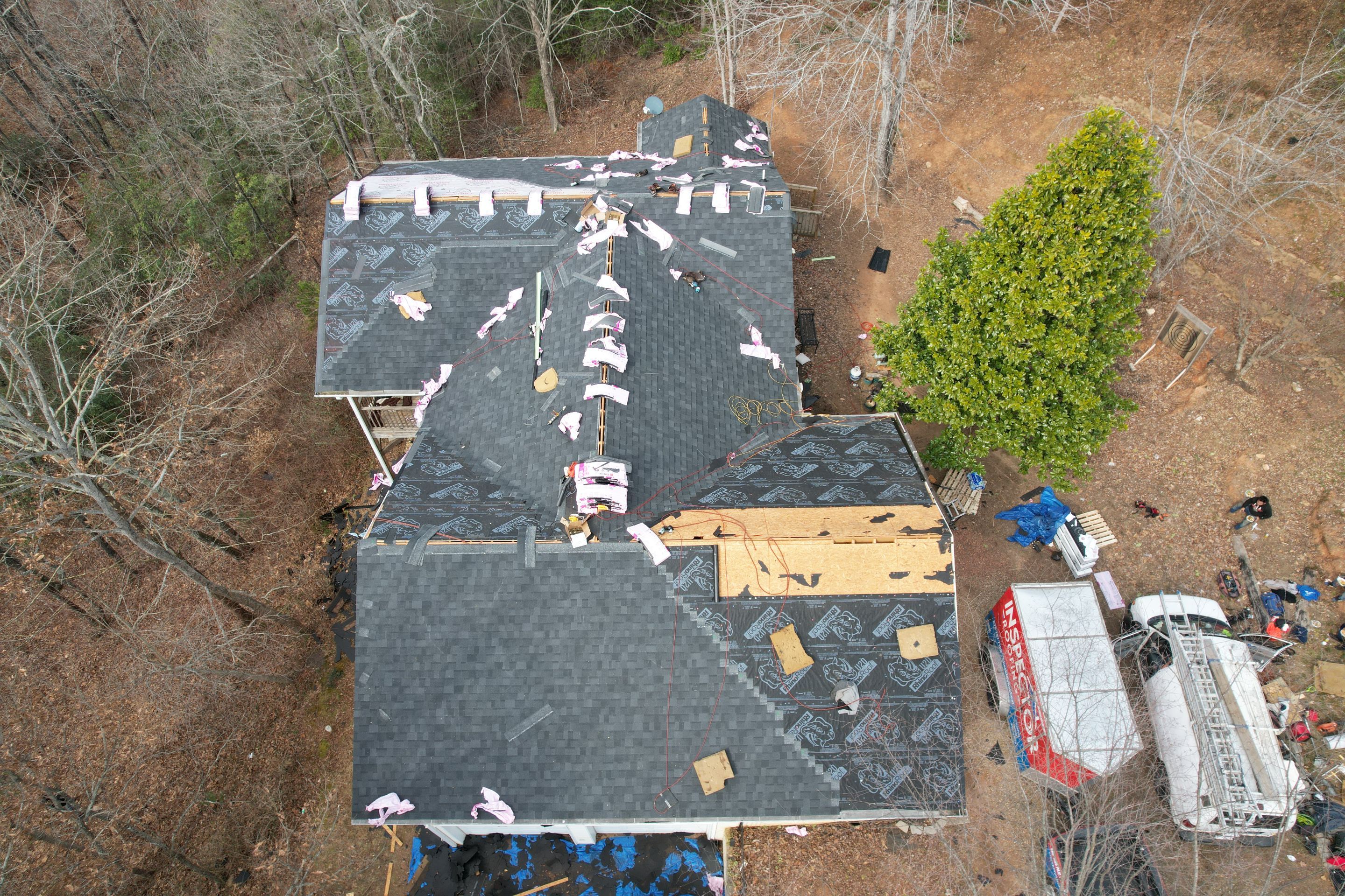 Residential Roofing Installation using Owens Corning by Inspector Roofing and Restoration