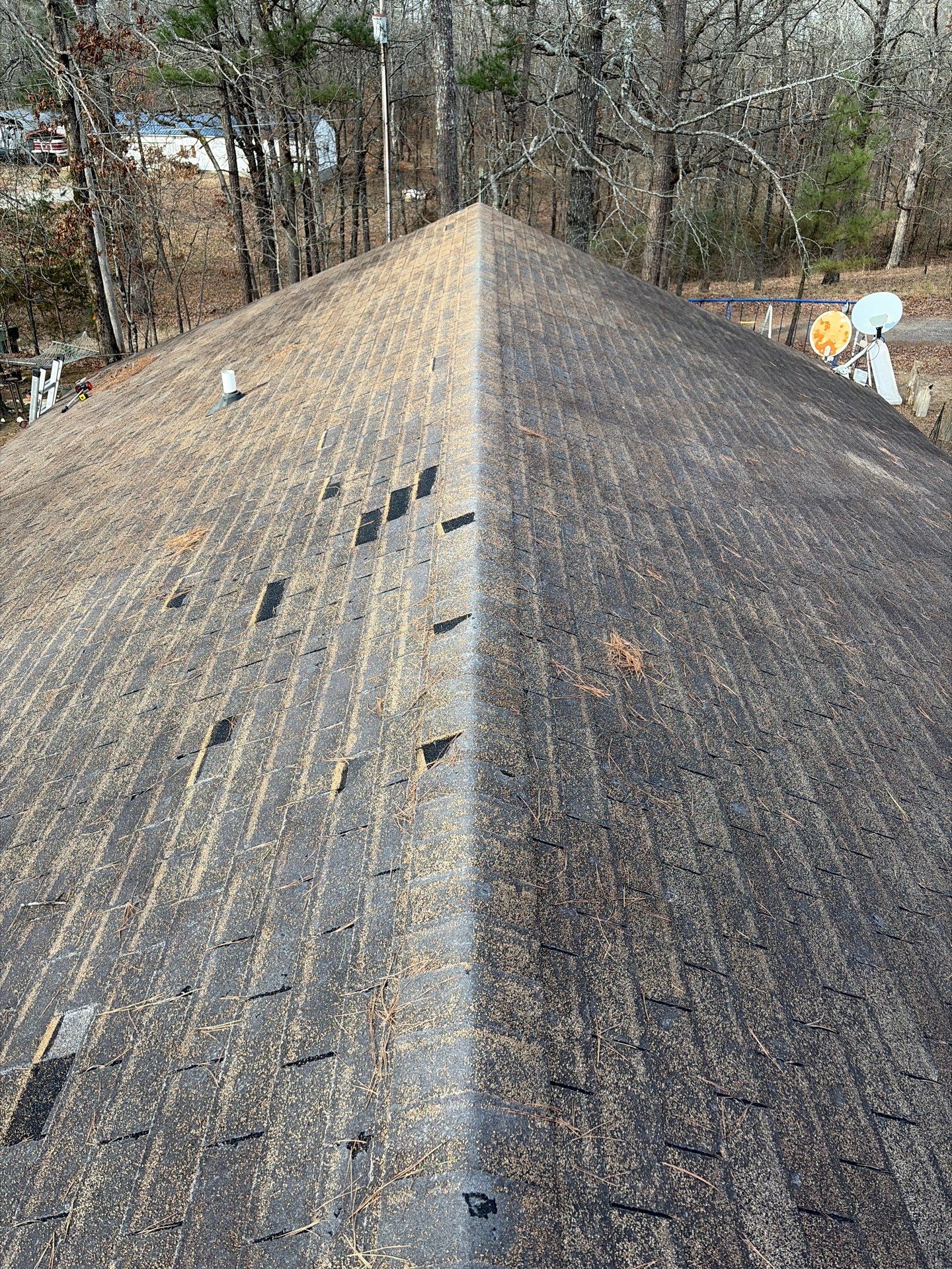 GAF Timberline HDZ Architectural Shingle Roof Replacement in Hot Springs by Temple Roofing and Exteriors