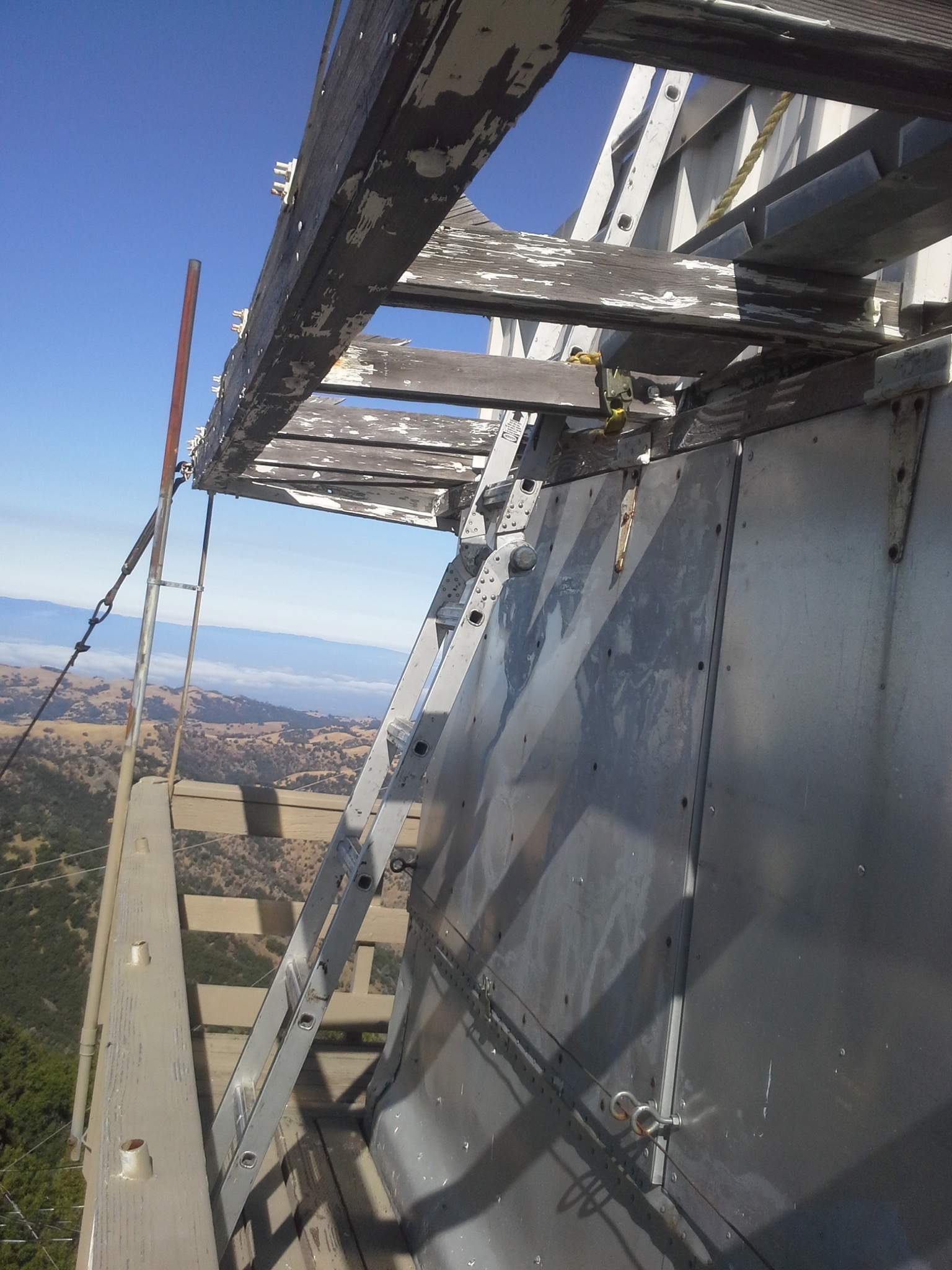 Metal Reroofing for Fire Lookout Tower at Mount Hamilton by Eastman Roofing & Waterproofing Inc.