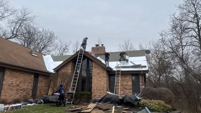 Turtle Shell gutter protection installation in West Chicago, IL 60185, photograph 63