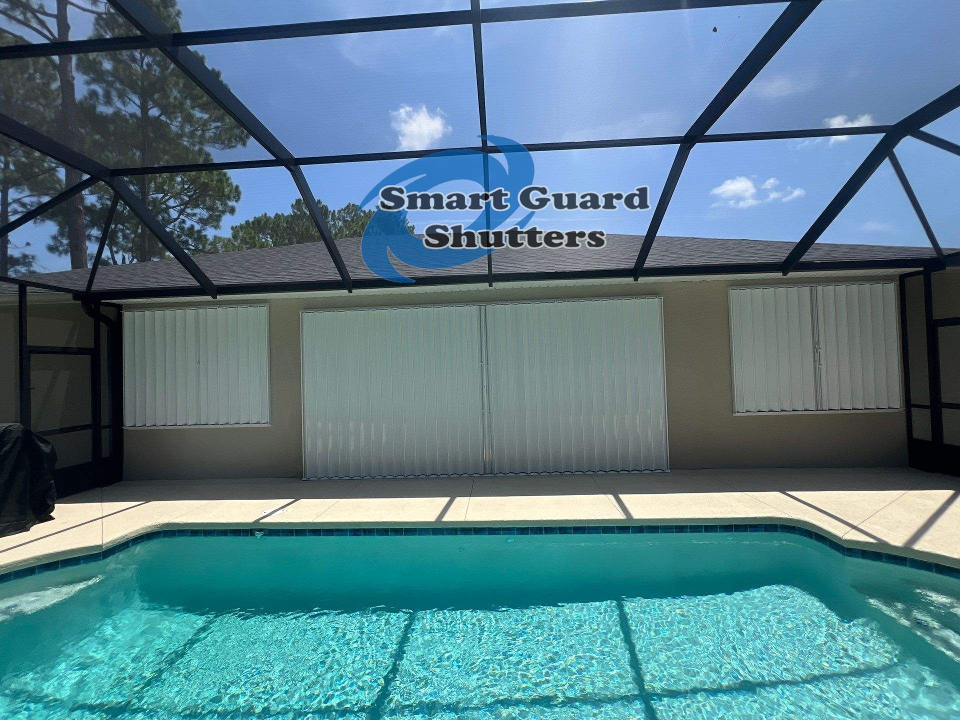 Hurricane Protection in White by Smart Guard Shutters