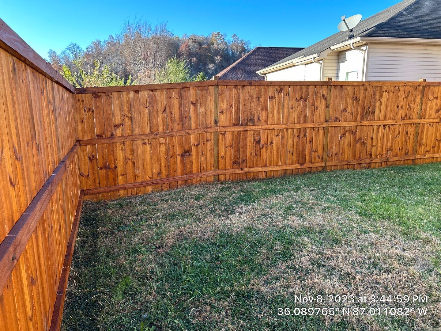 New Fence Stain Project by Nashville House Painters