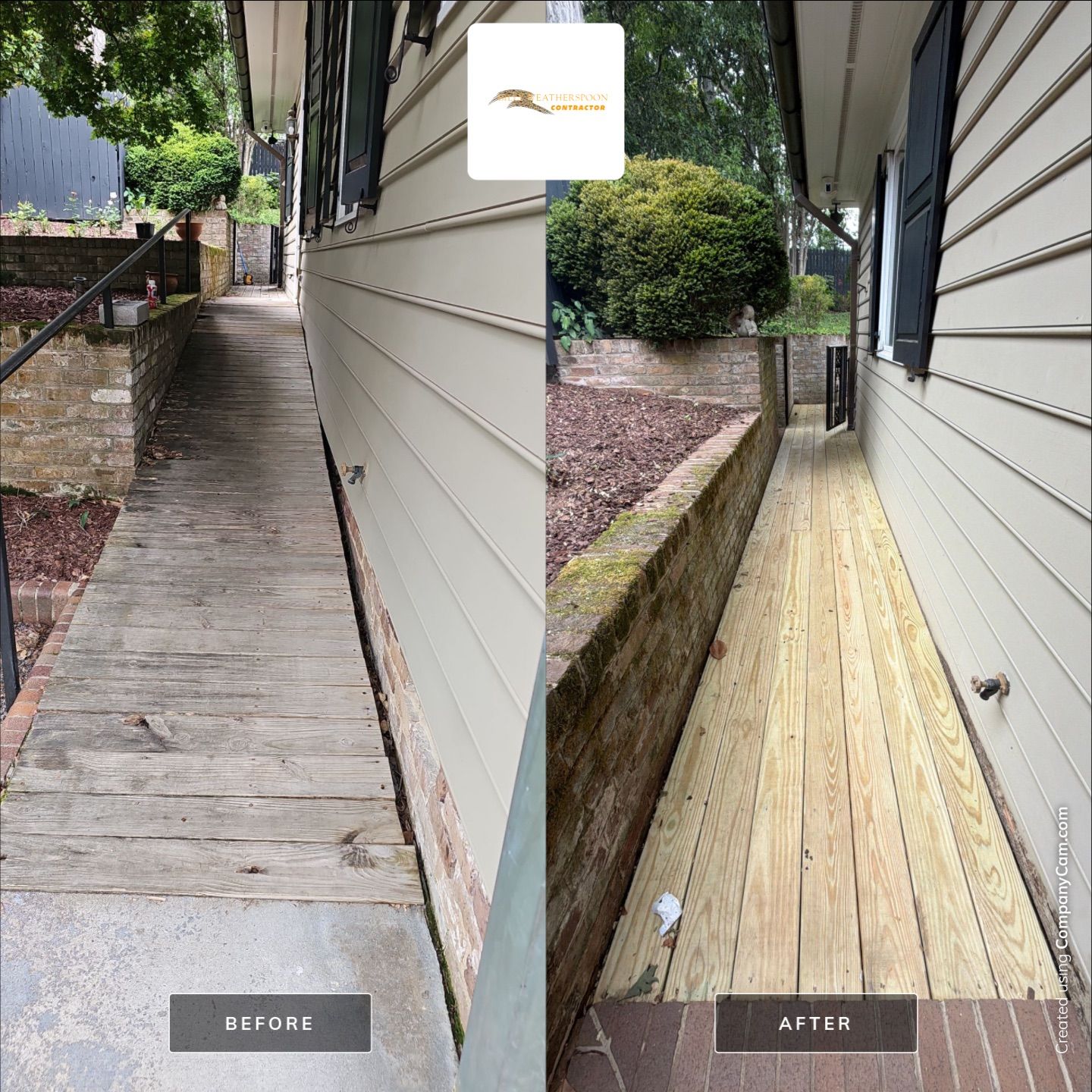 Custom Curved Deck Build – Residential by Billy Weatherspoon Contractor