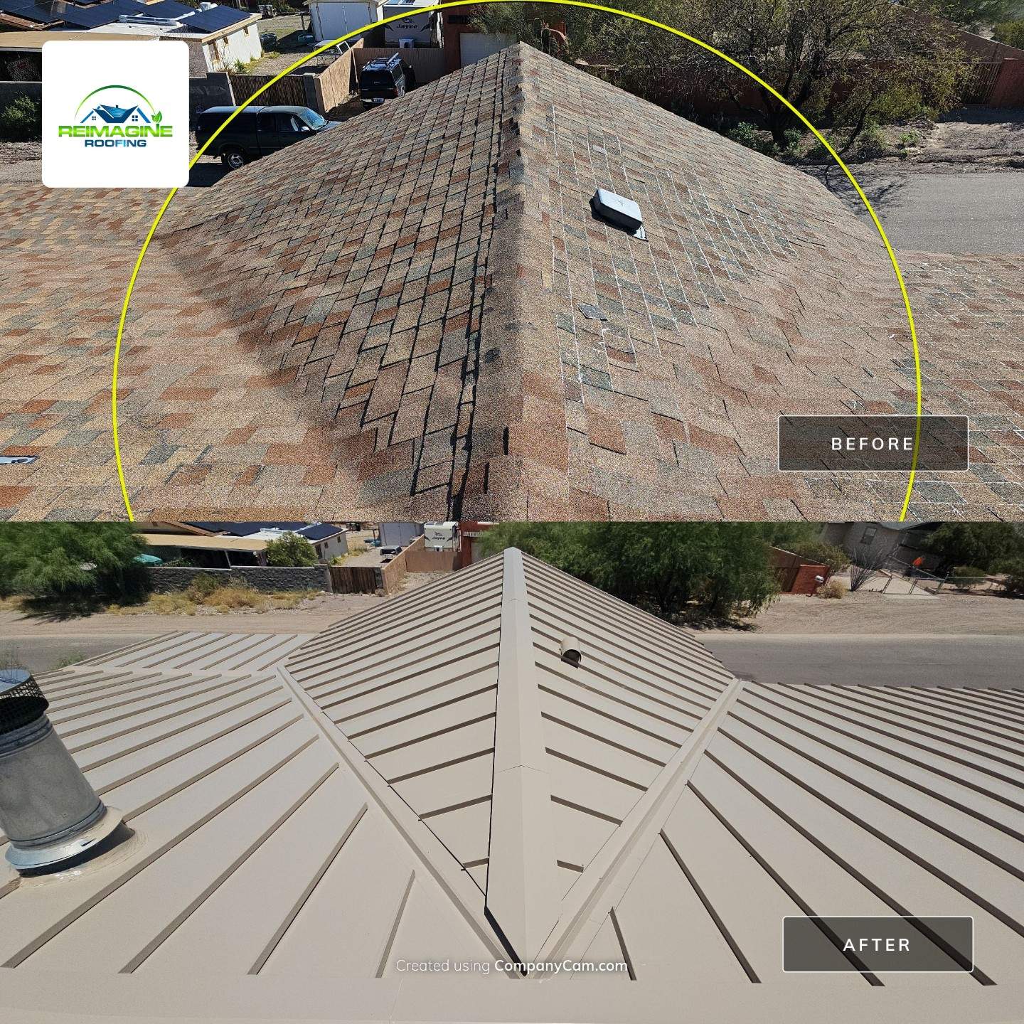 Champagne Standing Seam by Reimagine Roofing