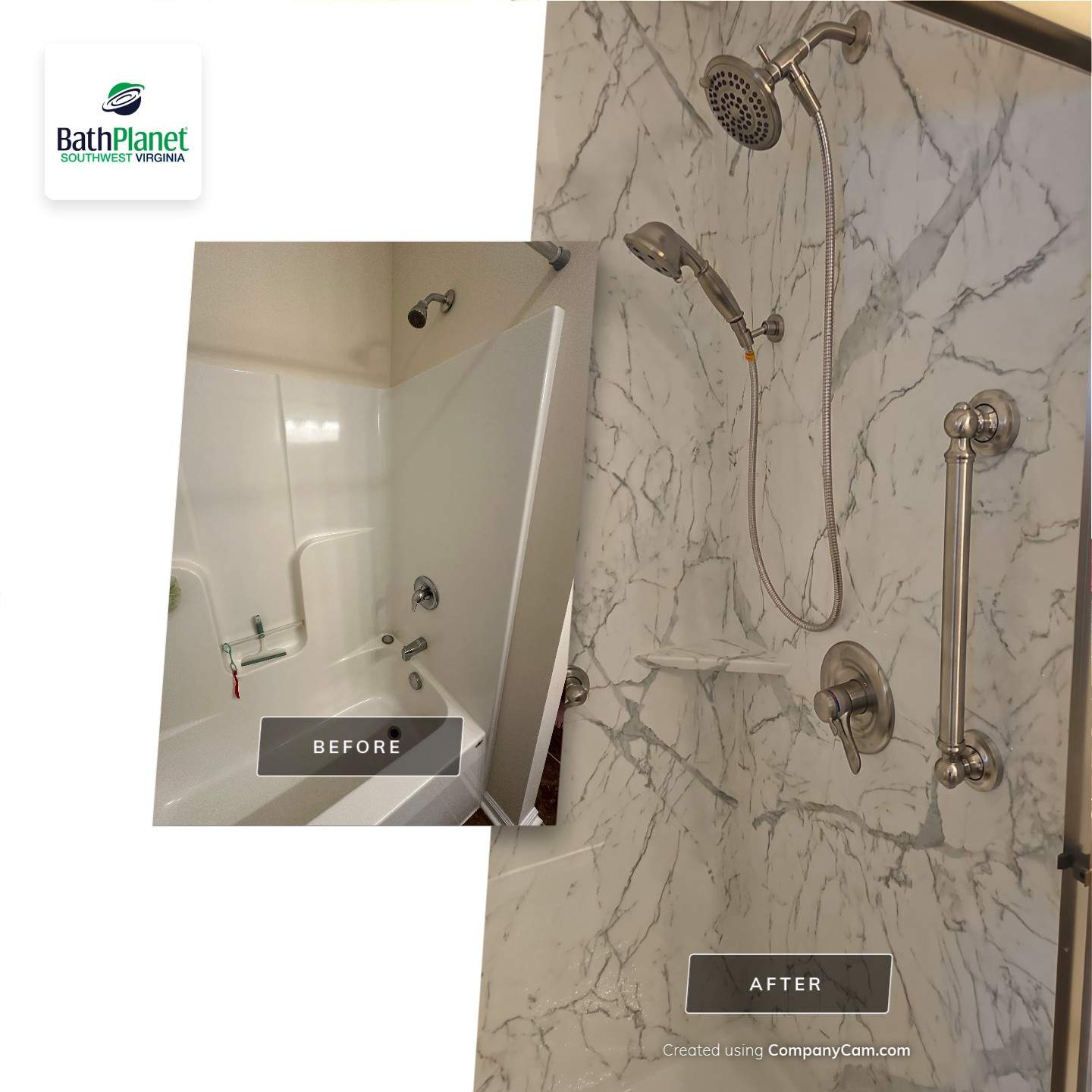Tub to Shower by BathPlanet SW Virginia