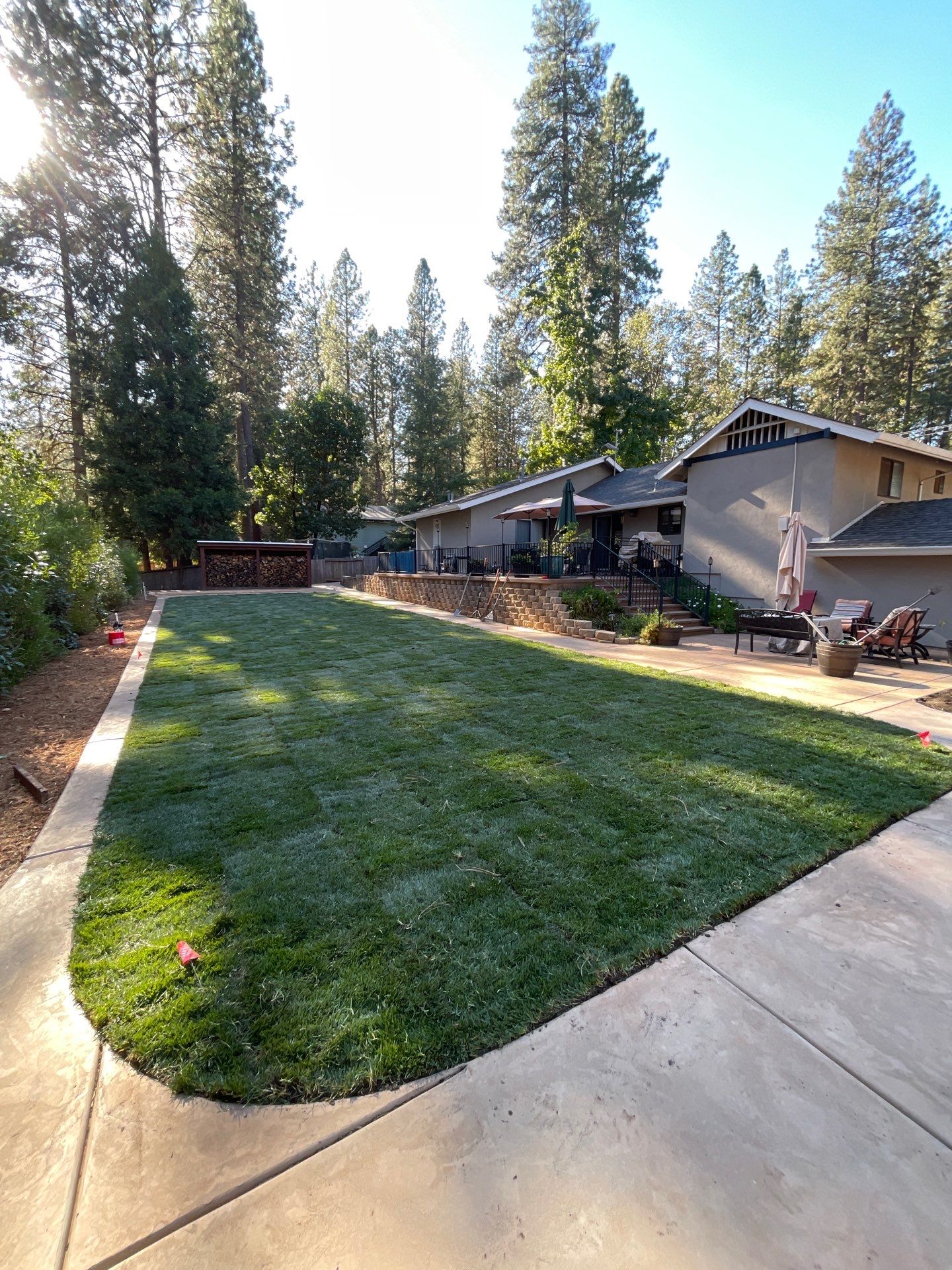 Project in Colfax by A - G Sod Farms