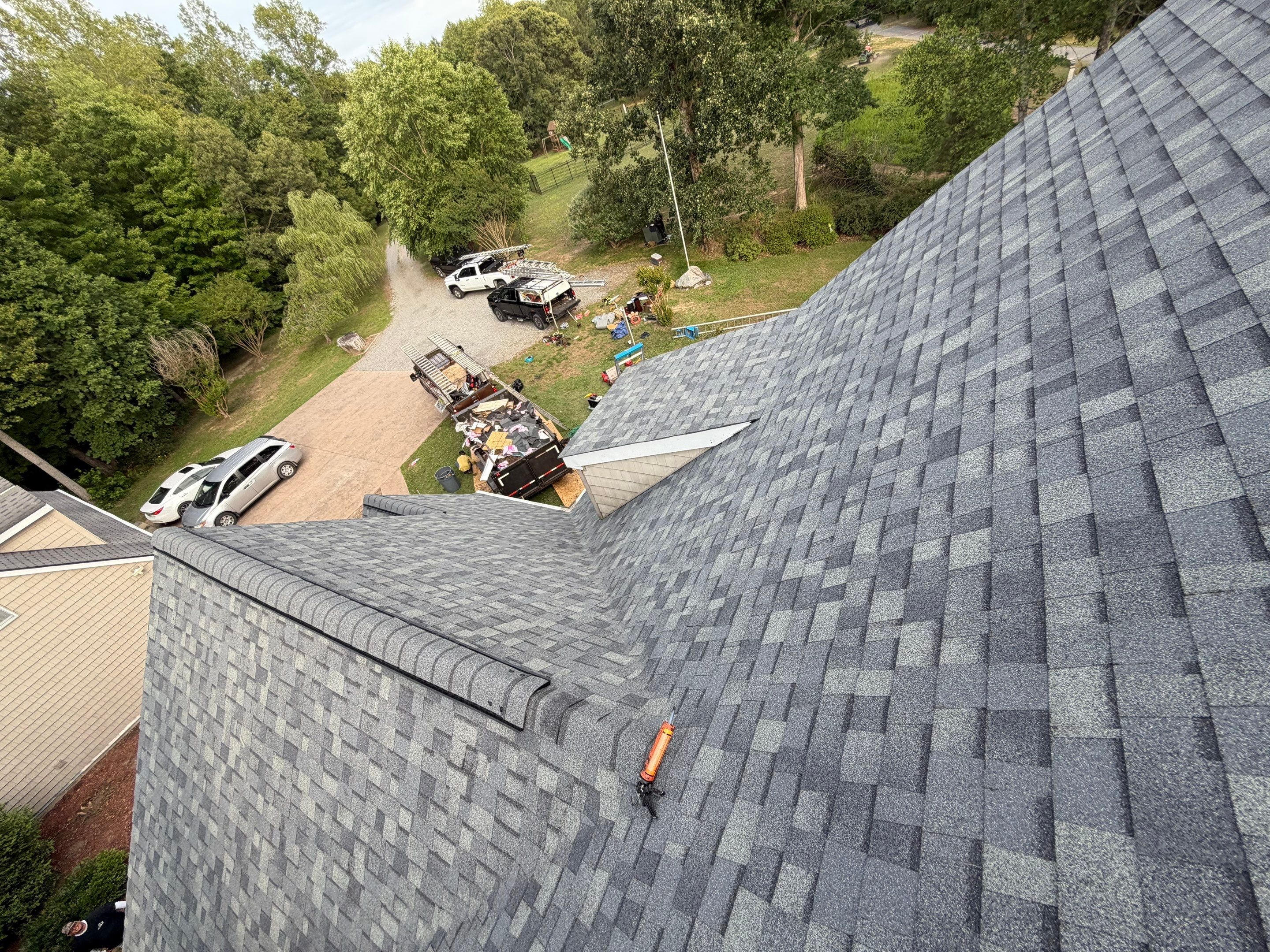Lancaster Roof Replacement Featuring Architectural Shingles and Attic Insulation by Cade Construction