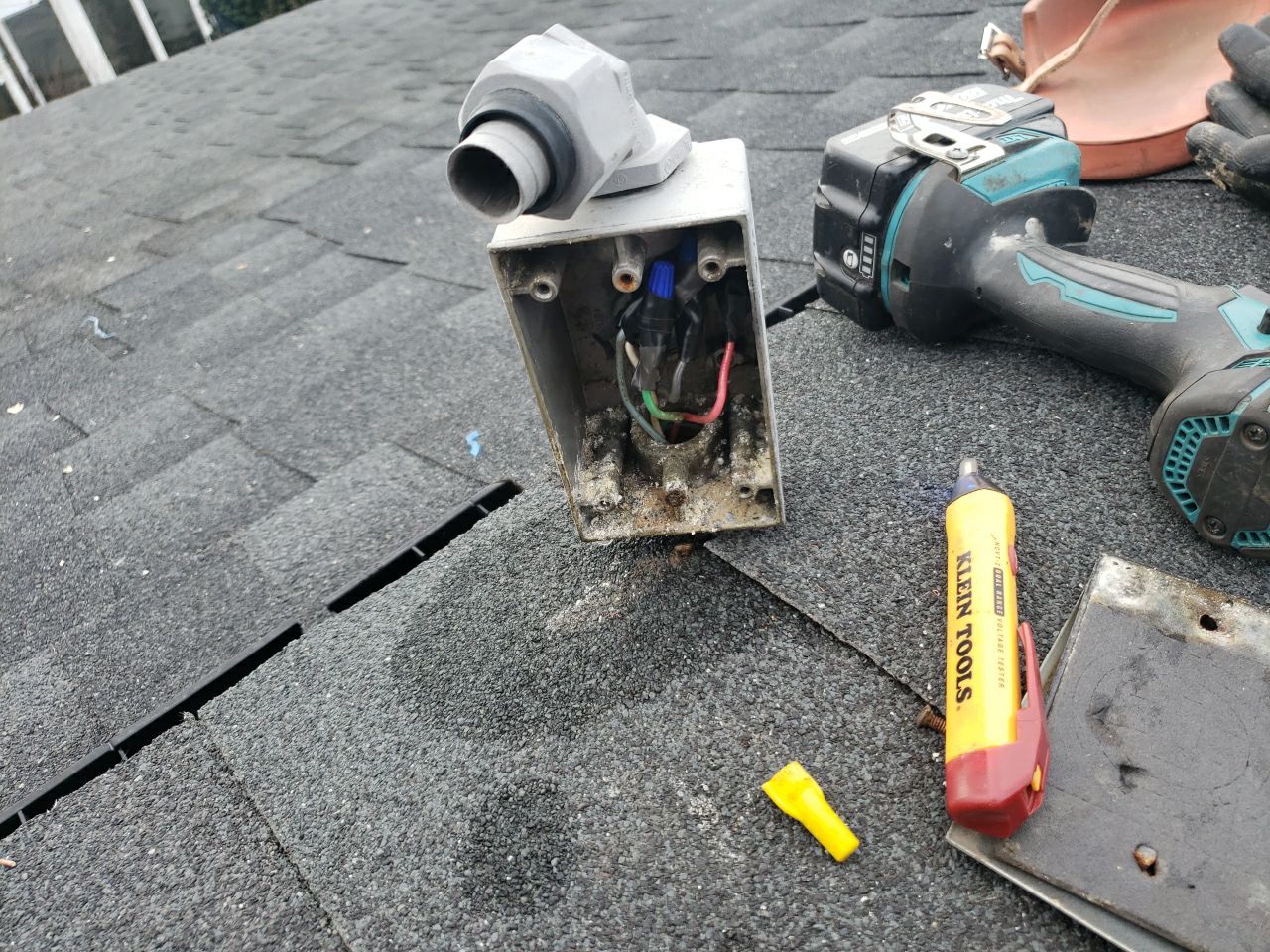 Swamp Cooler Removal using Shingle Repair by The Roof Doctor