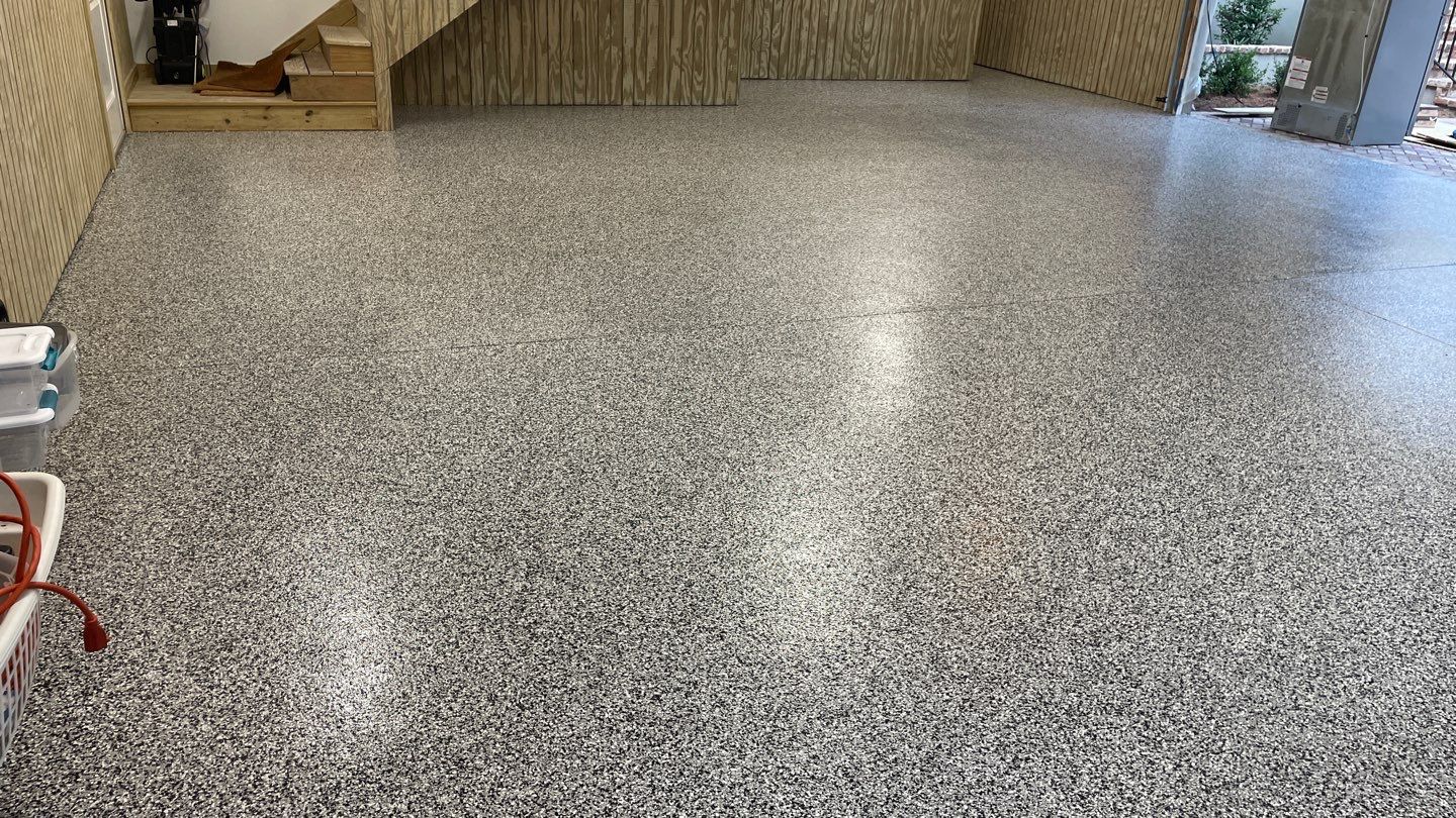 Garage TransFLOORmation using Domino by Innovative Concrete Coatings 