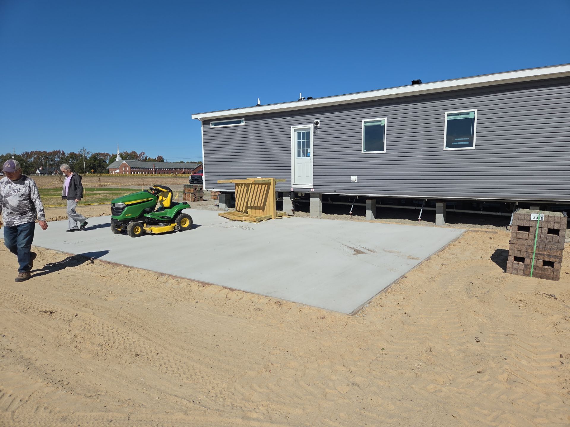 Custom Trex Covered Deck and Gabled Roof in Winterville by The Remodeling Company