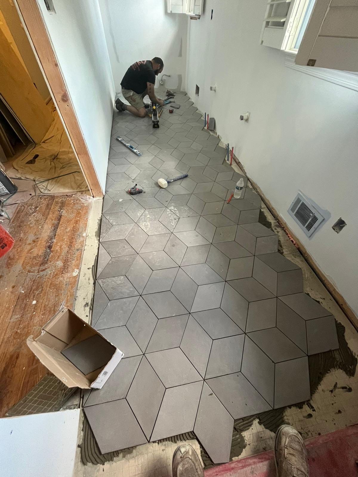 Bathroom Remodel using Tile by Home Concepts Construction