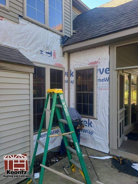 Window Installation using ViWinTech Windows by Koontz Construction