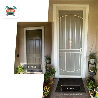 Security Door Installation/ Foam Pop Out