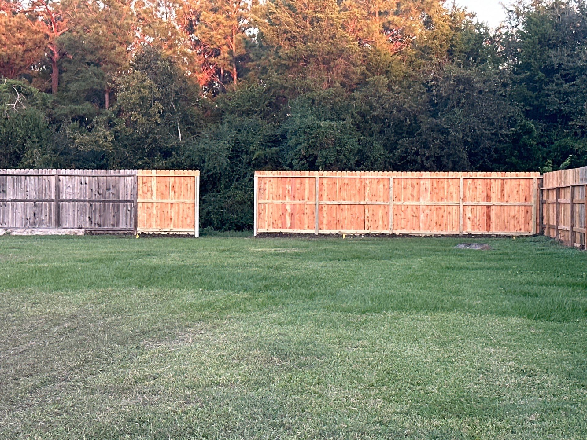 Premium Commercial Fence Installation with Western Red Cedar Pickets, 3 Rails, and Deluxe Wood Gates" by Tim's Fences