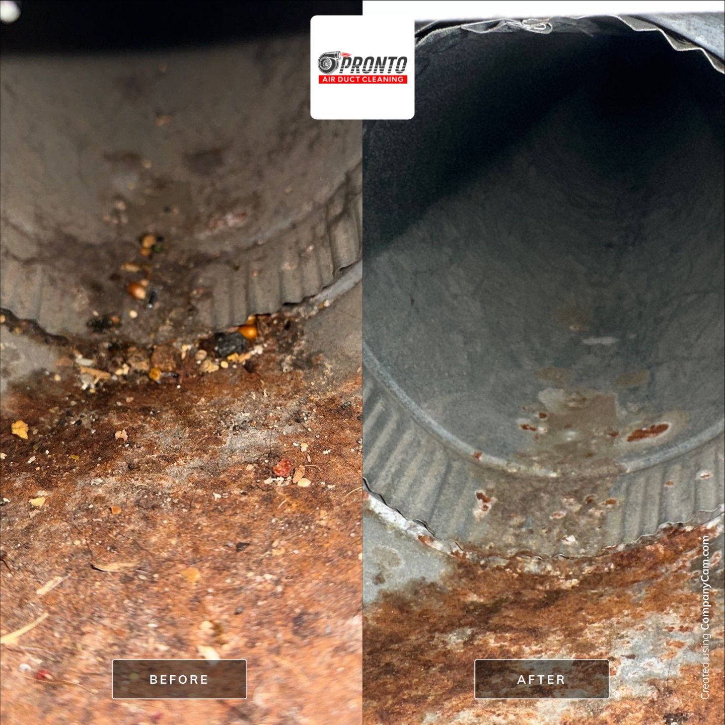 Air duct cleaning using Hypervac by Pronto Air Duct Cleaning