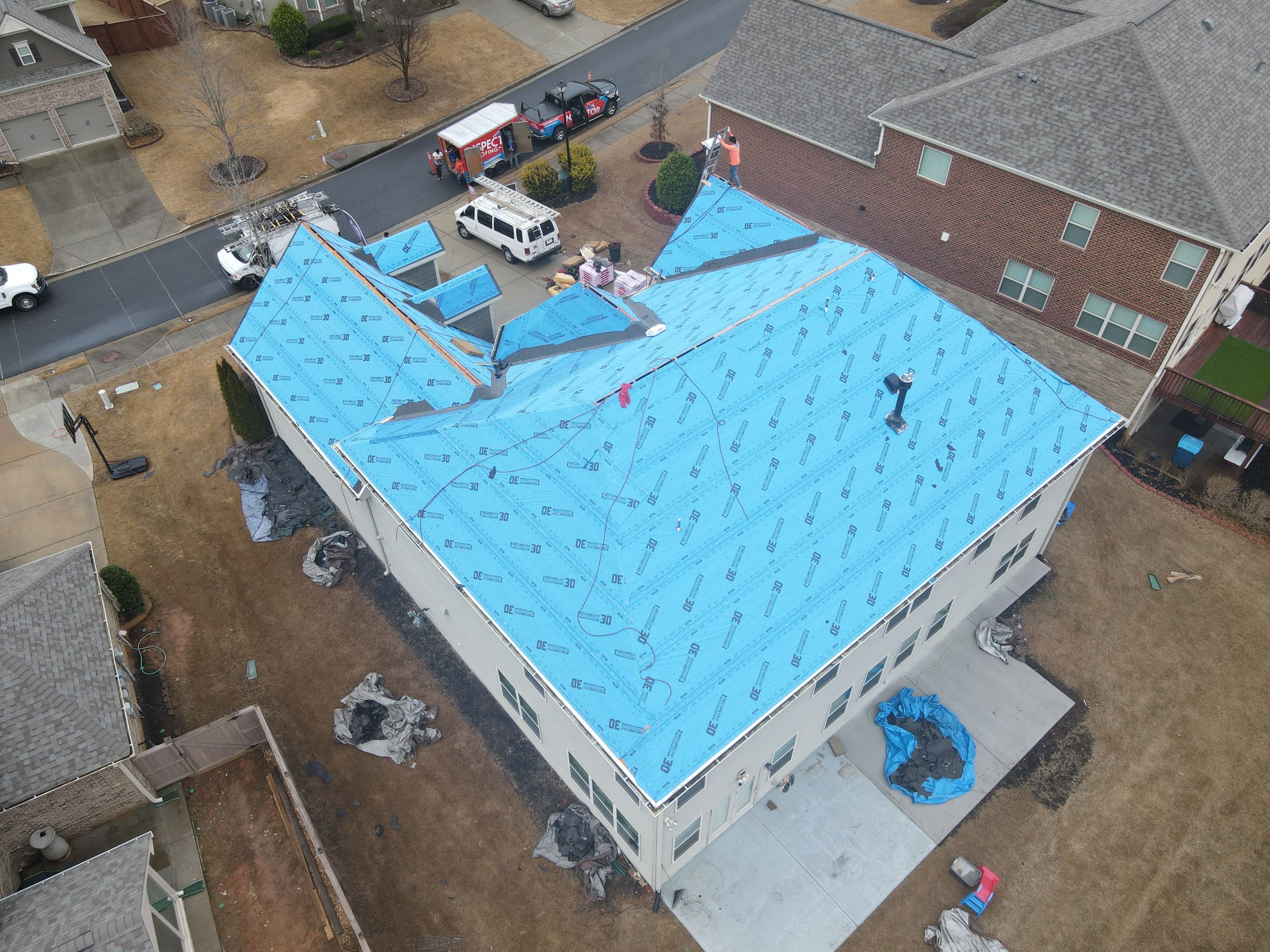 Residential Roofing Installation using Owens Corning by Inspector Roofing and Restoration