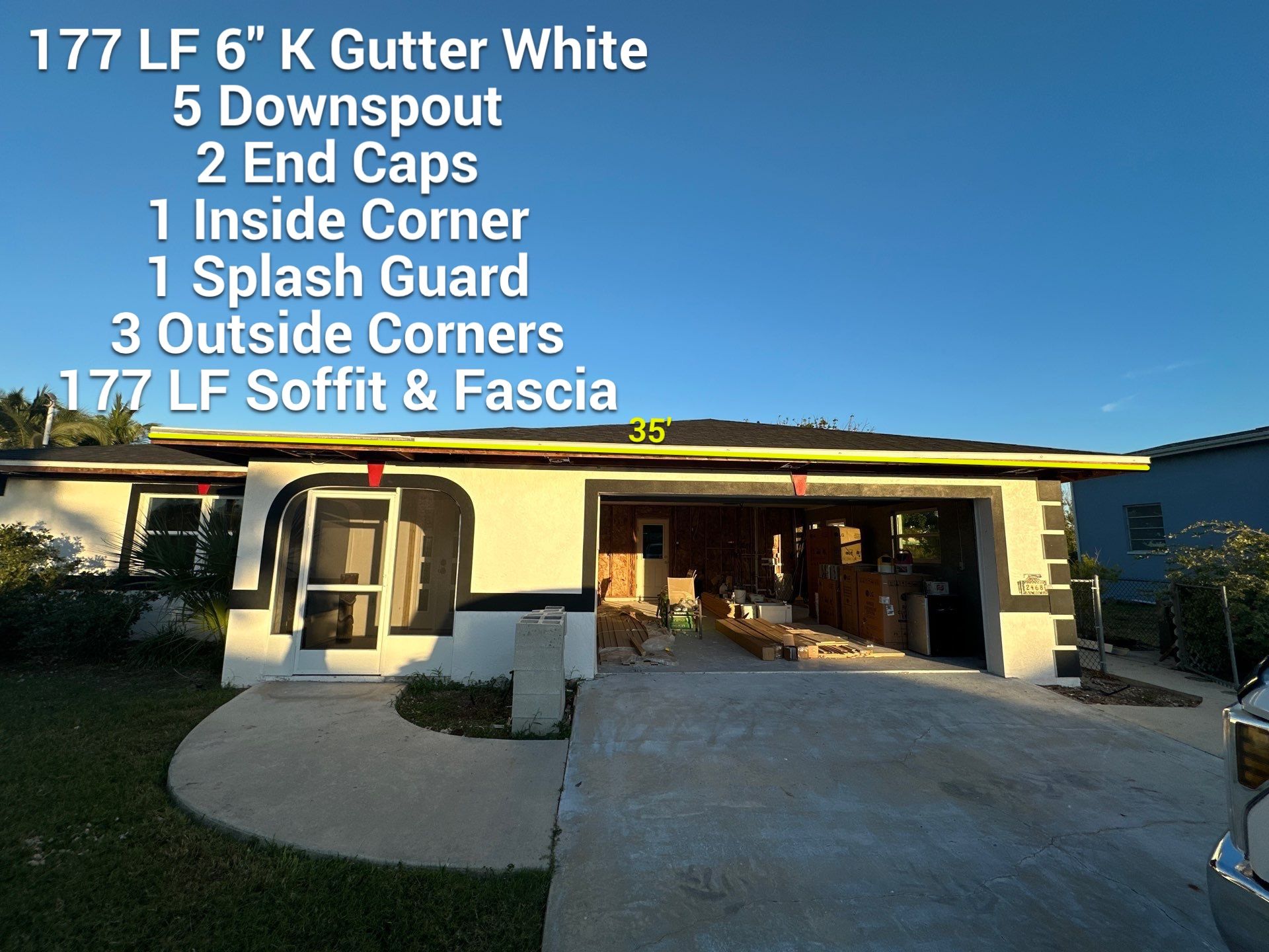6-inch Gutter Installation in St James City FL by Gutter Professors
