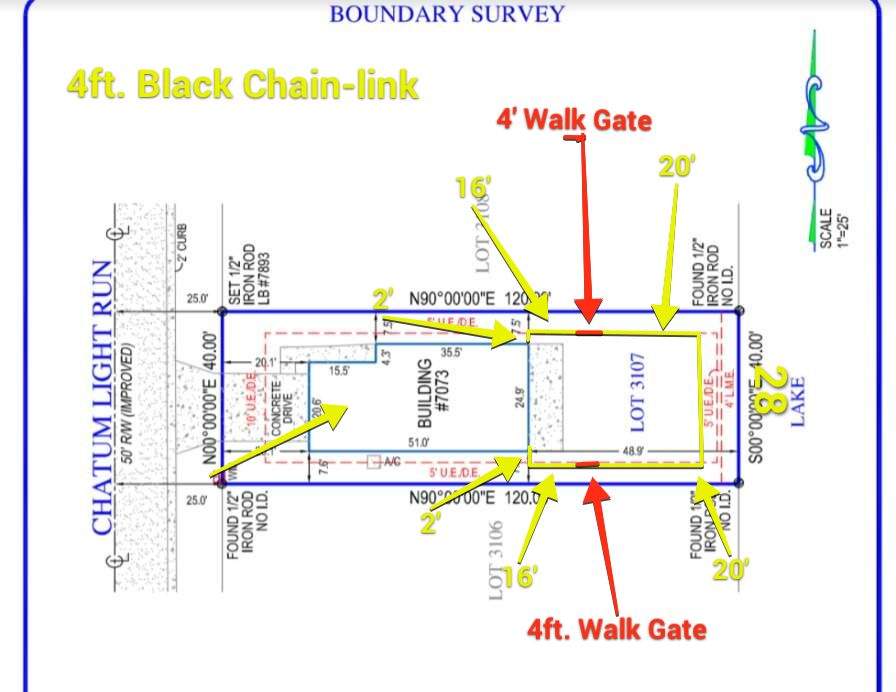 Bradenton, FL  4 ft. Tall Black Chain-link Fence by Asap fence and gates, LLC