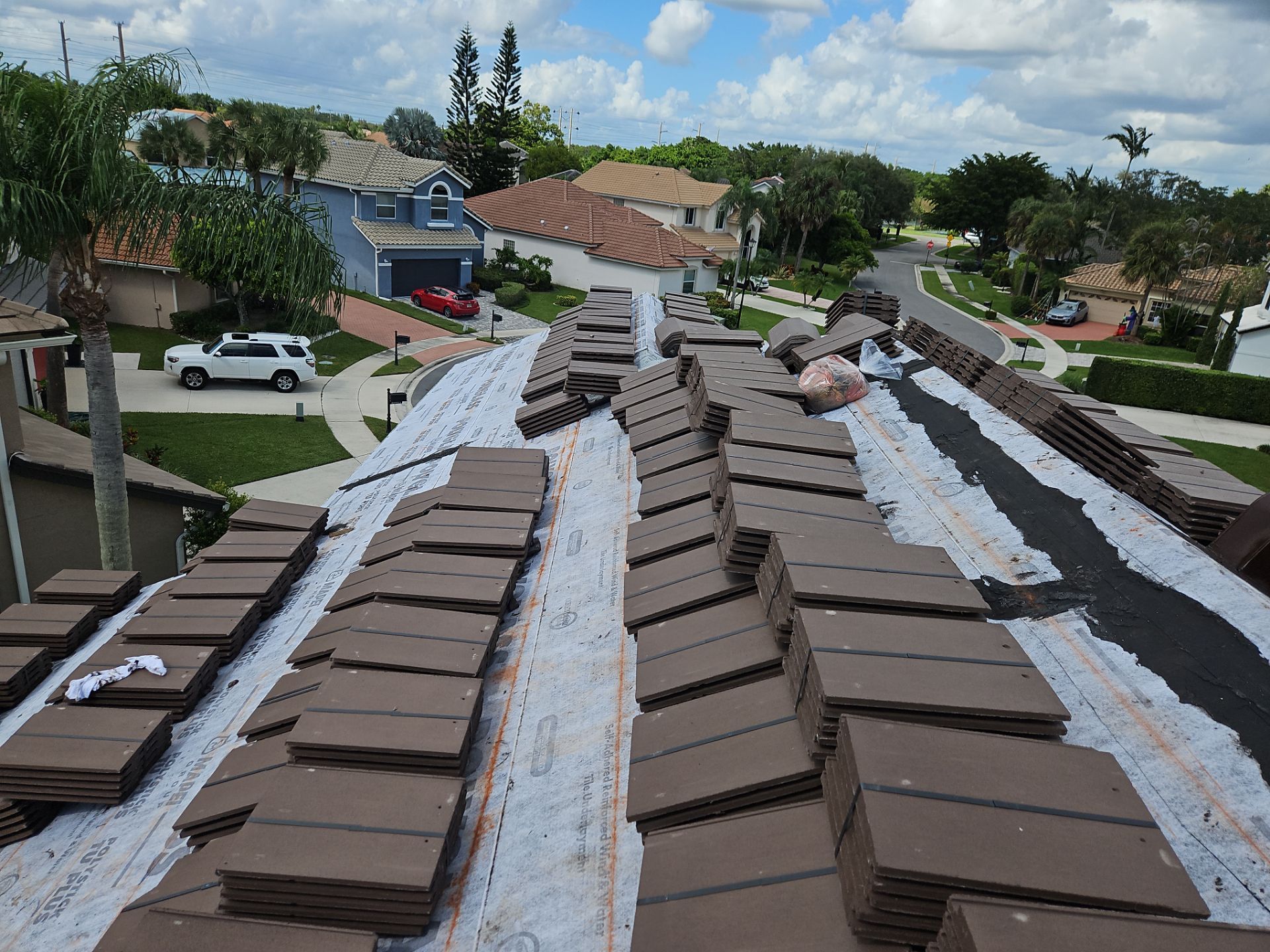 Residential Roofing Installation using WestLake Roofing Tile by BLUES BROTHERS ROOFING