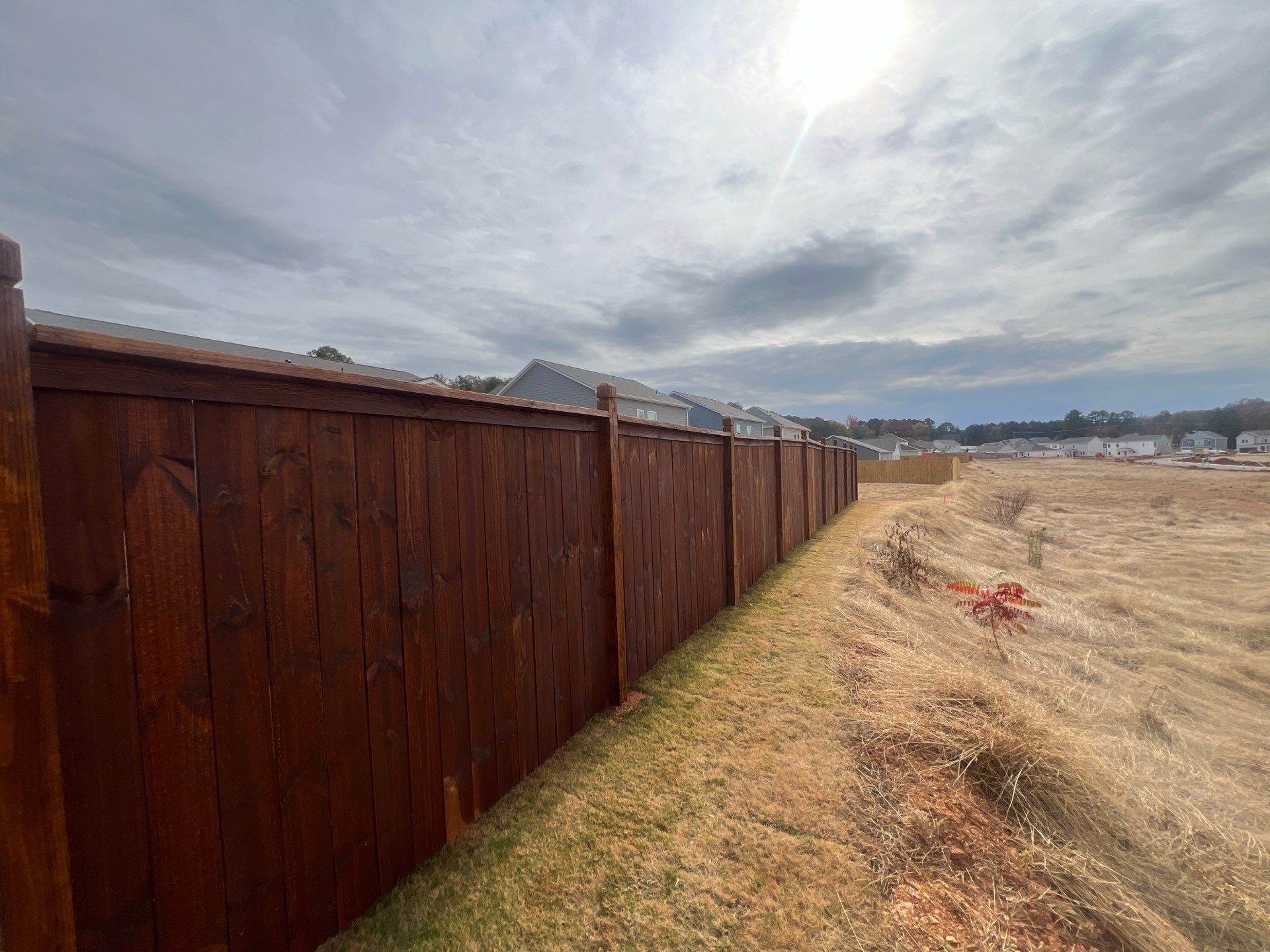 Fence Staining using Chestnut by SSE by Titans of Timber Fence & Stain