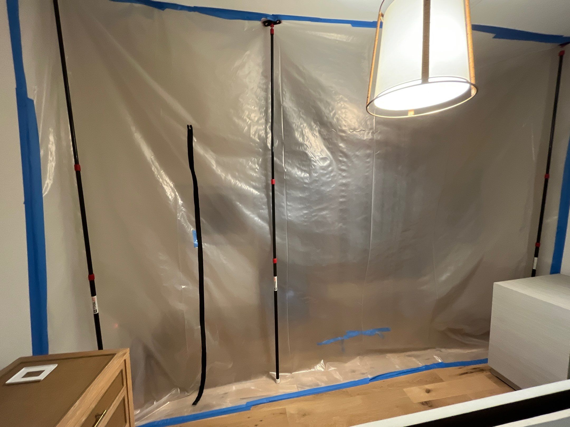 Bedroom mold remediation & Interior restoration by EAS Environmental, LLC.