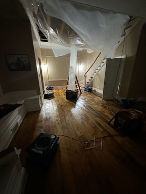 Water Damage From Broken Pipe