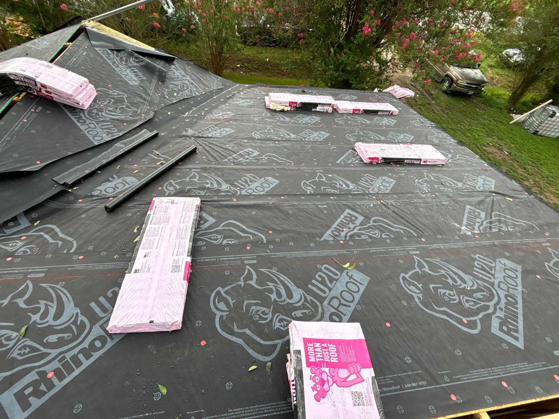 Residential Roofing Installation using Owen's Corning Duration (Lifetime) Shingles by Roof Repair Company