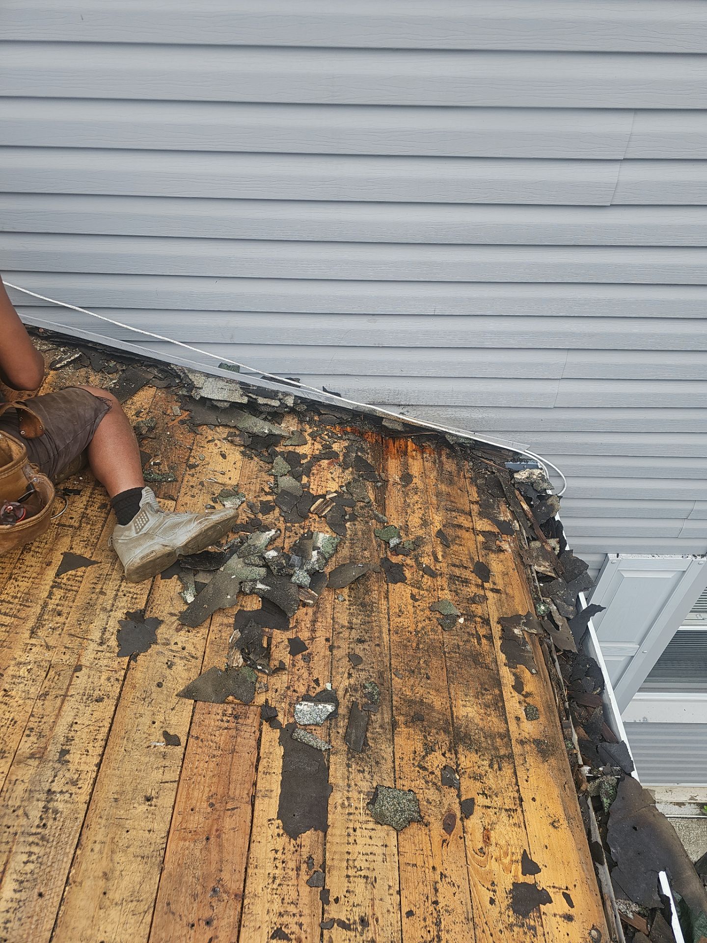 Residential Roofing Installation using Owens Corning TruDefinition Duration AR - Estate Gray by A Plus Exterior